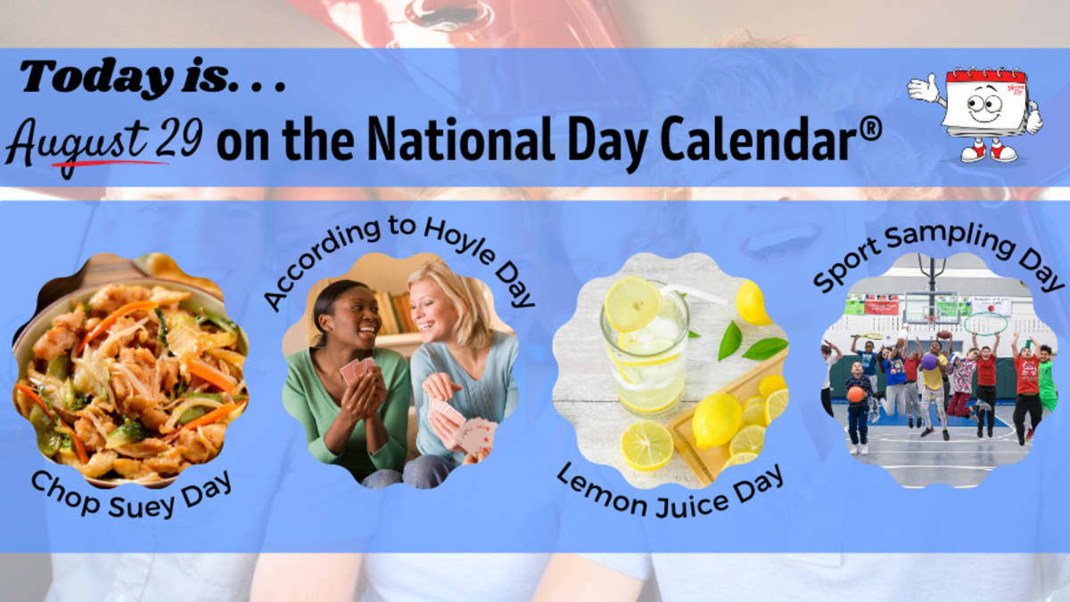 August 29, 2023 | National Sport Sampling Day | National Chop Suey inside National Day Calendar August