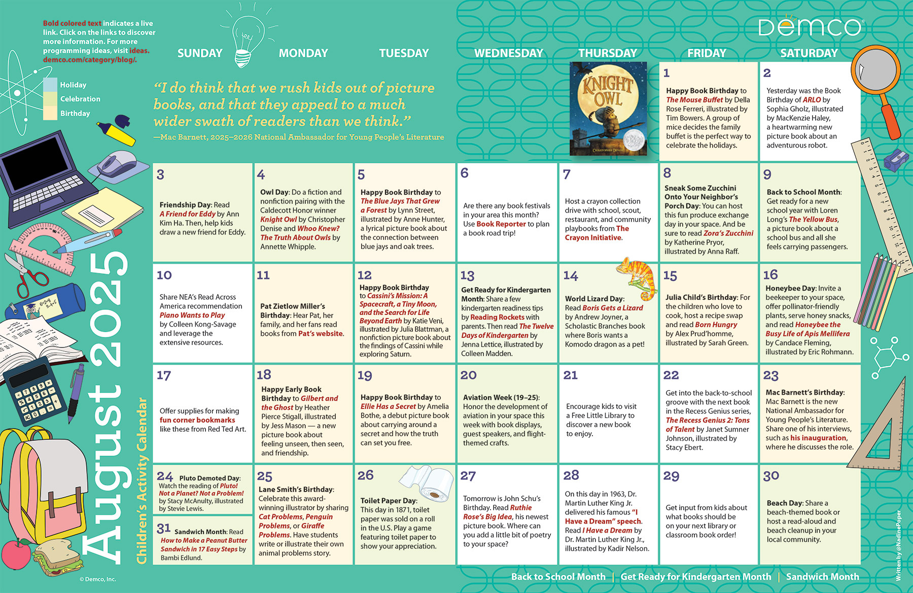 Children&amp;#039;S Activity Calendar: August 2025 for August Calendar 2025 Picture Ideas