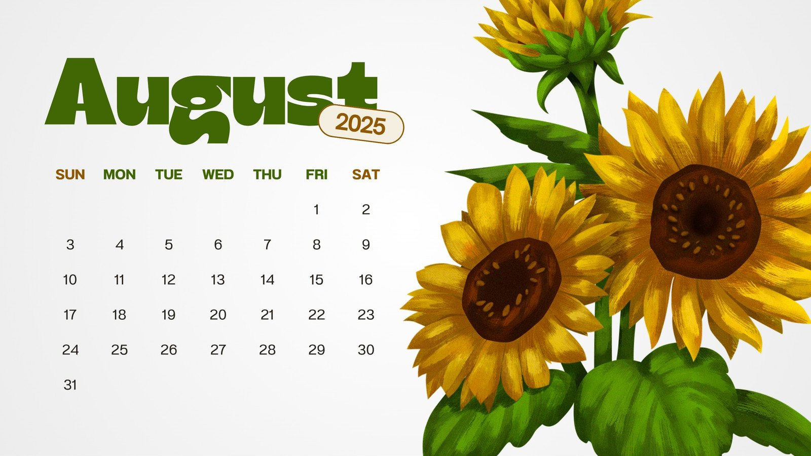 Free Printable August 2025 Calendar Templates | Canva intended for August 2025 Calendar Decoration Ideas