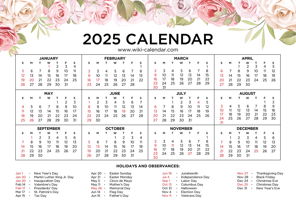 Monthly Calendar 2025 – Free Printable Templates for Wiki Calendar August 2025