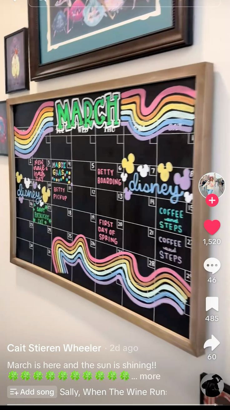 Pintaylor Rund On Calendar Ideas In 2025 | Chalkboard Wall regarding August 2025 Chalkboard Calendar Ideas