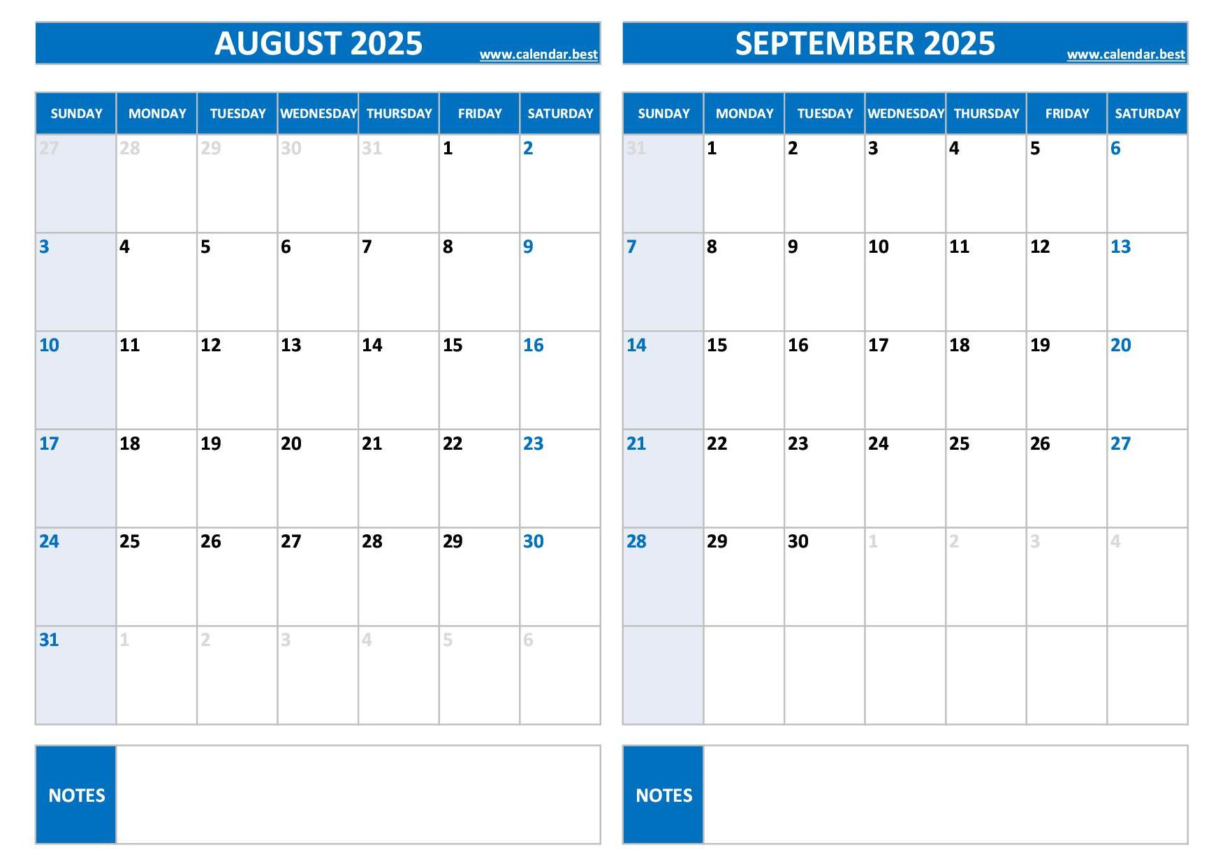 Printable August And September 2025 Calendar - Free Pdf &amp;amp; Jpg pertaining to August September Calendar 2025