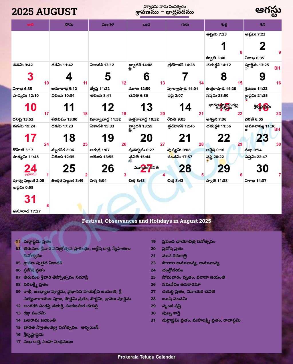 Telugu Calendar 2025, August intended for New York Telugu Calendar August 2025