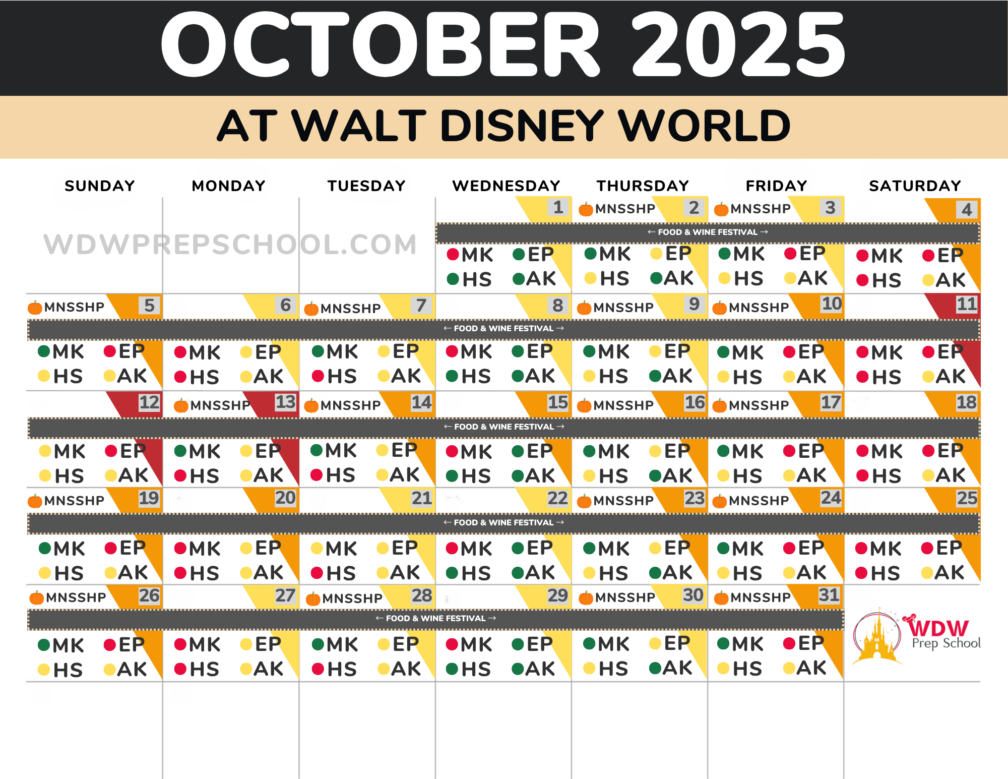 2025 &amp;amp; 2026 Disney World Crowd Calendar (Best Times To Go) throughout Disneyland Crowd Calendar October 2025