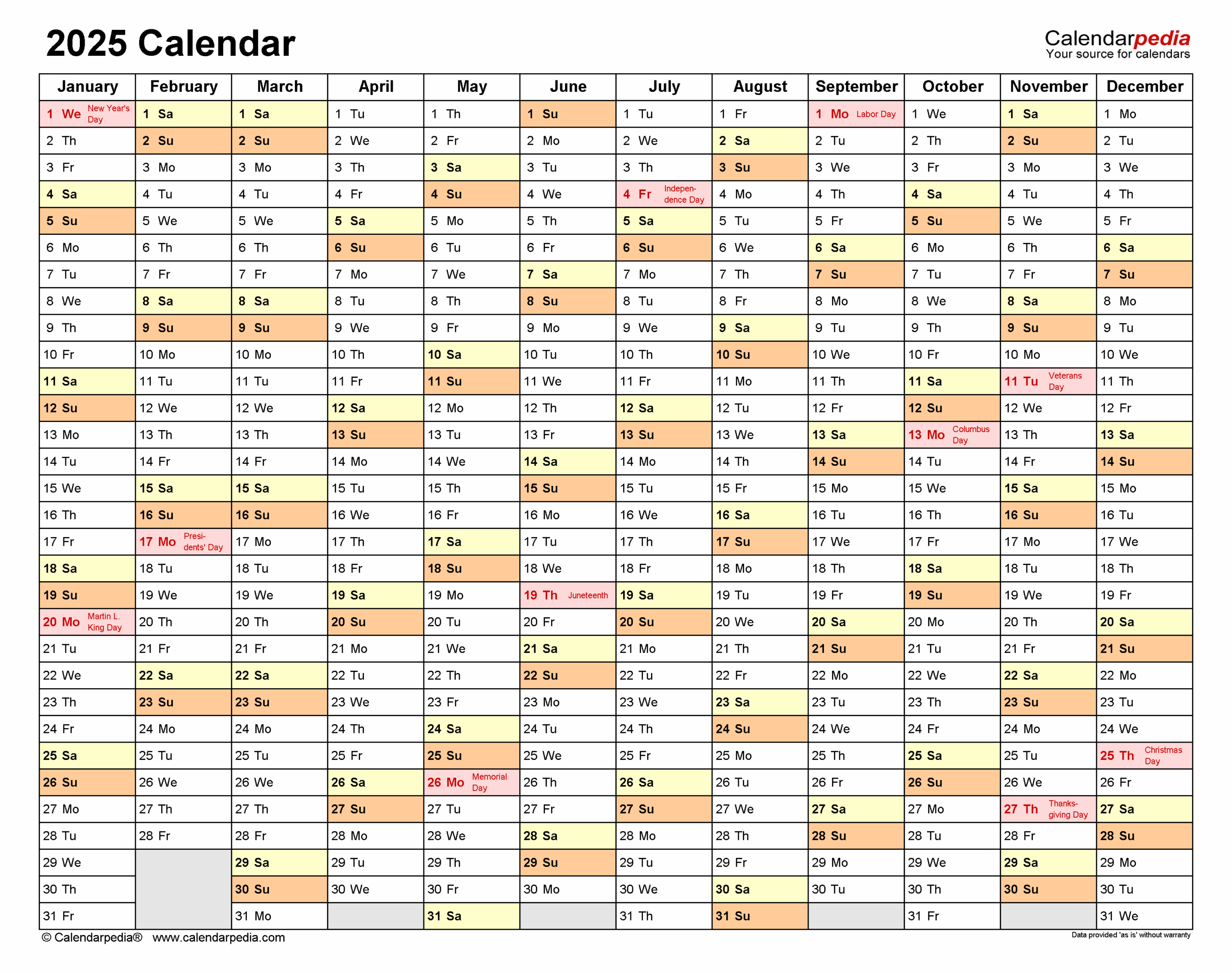2025 Calendar - Free Printable Pdf Templates | Calendarpedia in October 2025 Calendar Explained