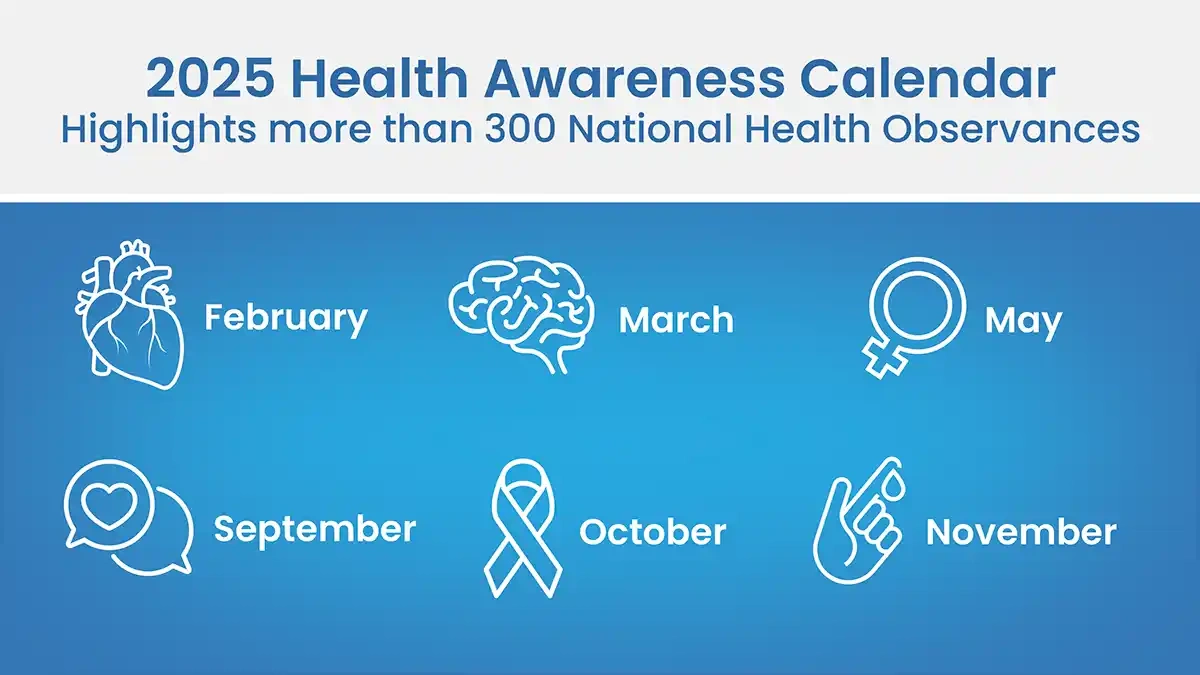 2025 Health Awareness Calendar | Baldwin Publishing in October Is National What Month 2025