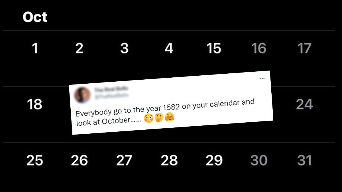 Bizarre! 10 Days Missing From Your Calendar In October? Jump To with What Happened In October 1852 Calendar