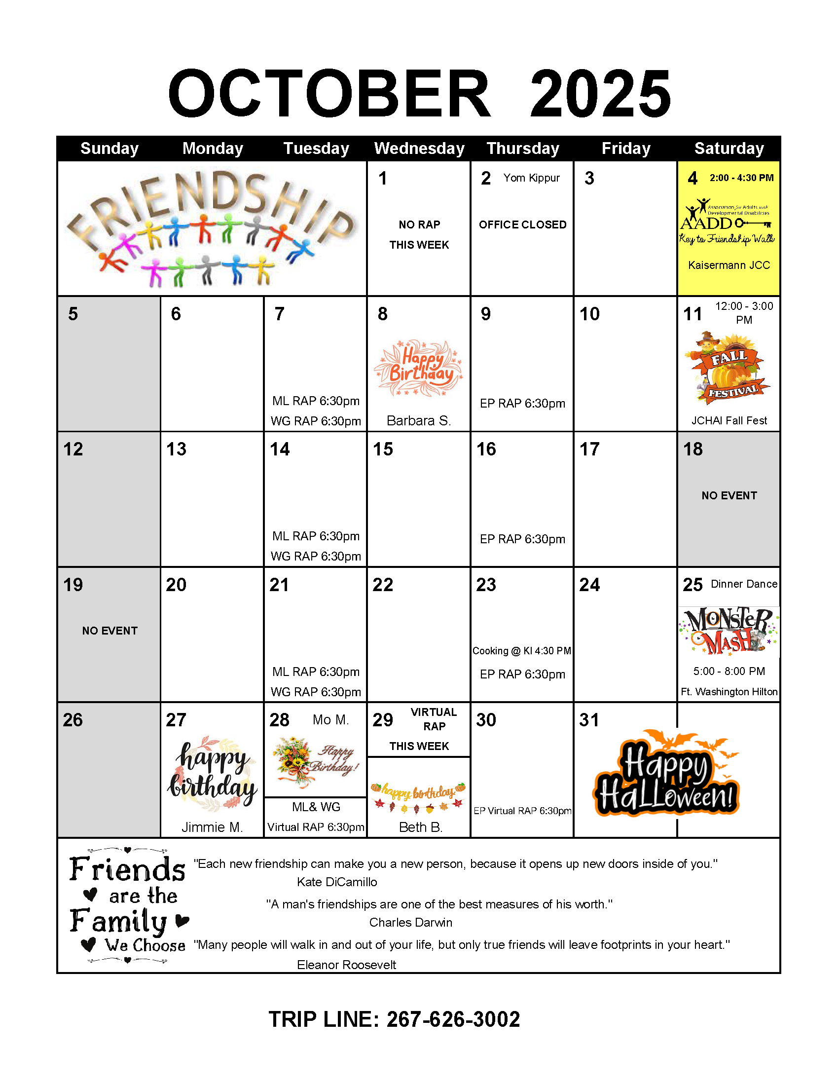 Events | Aadd inside October Calendar Of Events 2025