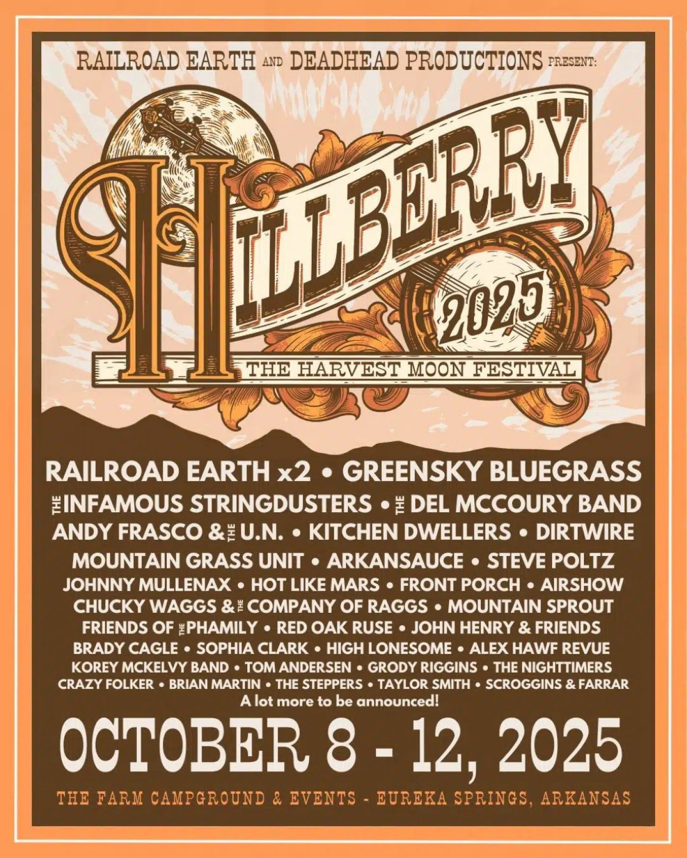Hillberry 2025: The Harvest Moon Festival, The Farm , Eureka for Eureka Springs Calendar Of Events 2025 October