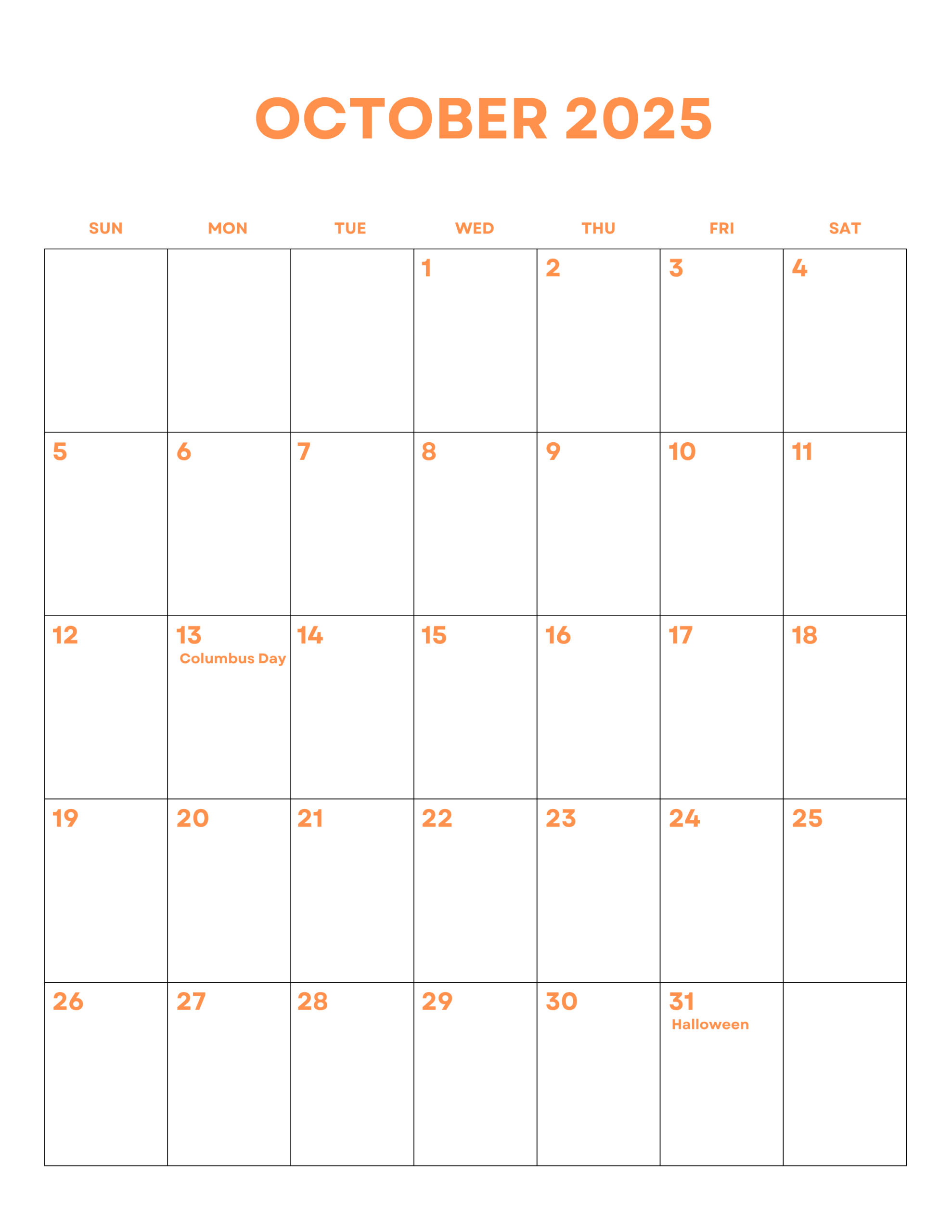 October 2025 Calendar – My Calendar Land pertaining to Catholic Calendar October 2025