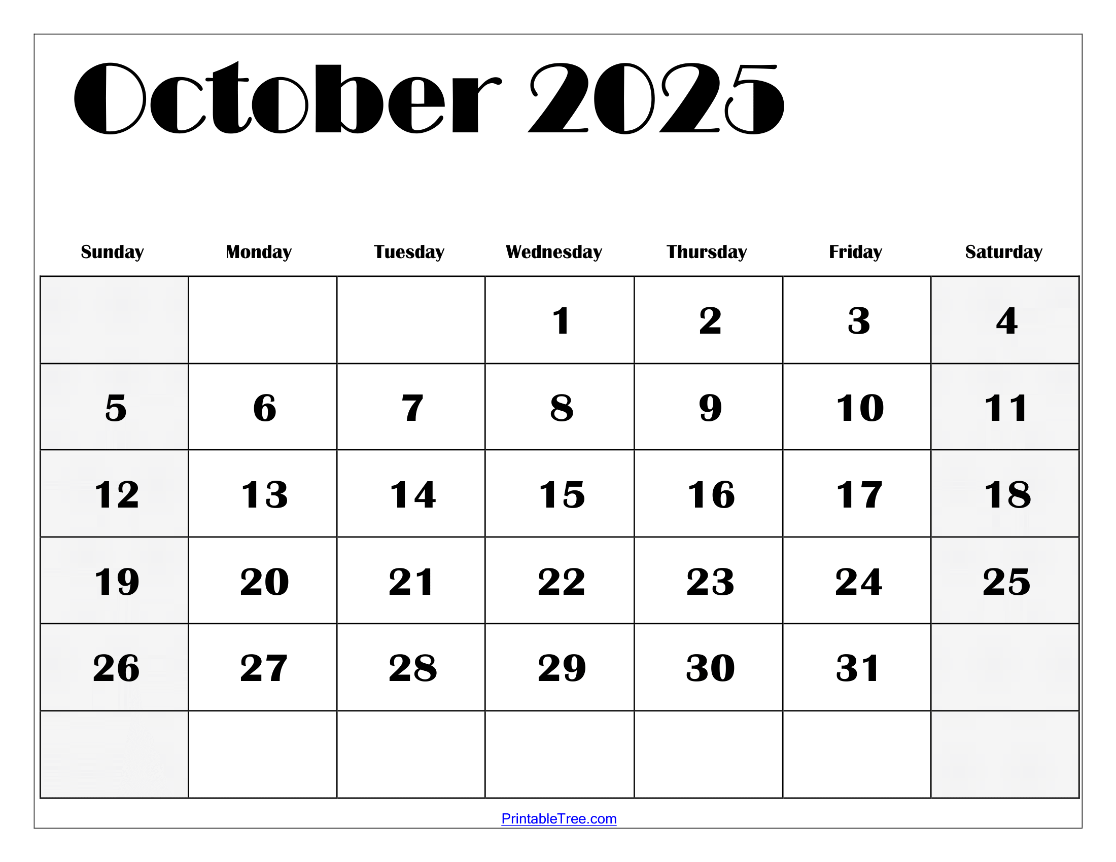 October 2025 Calendar Printable Pdf Template With Holidays with regard to What Happened In October 2025 Calendar