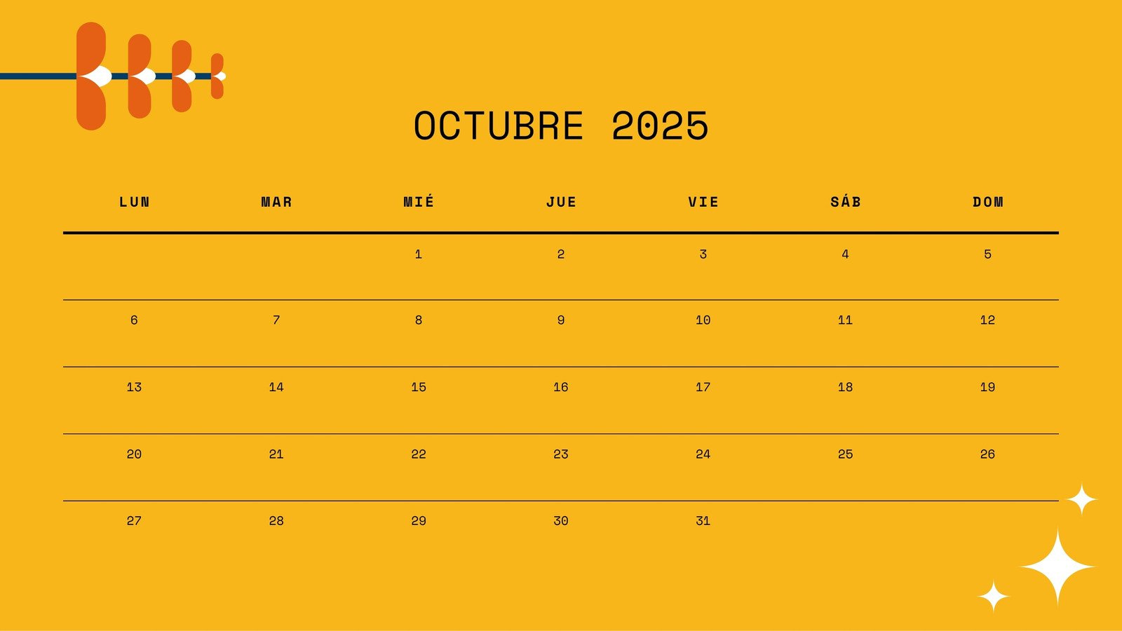 Page 2 - Free October 2025 Calendar Templates To Customize | Canva for Spanish Calendar For October 2025