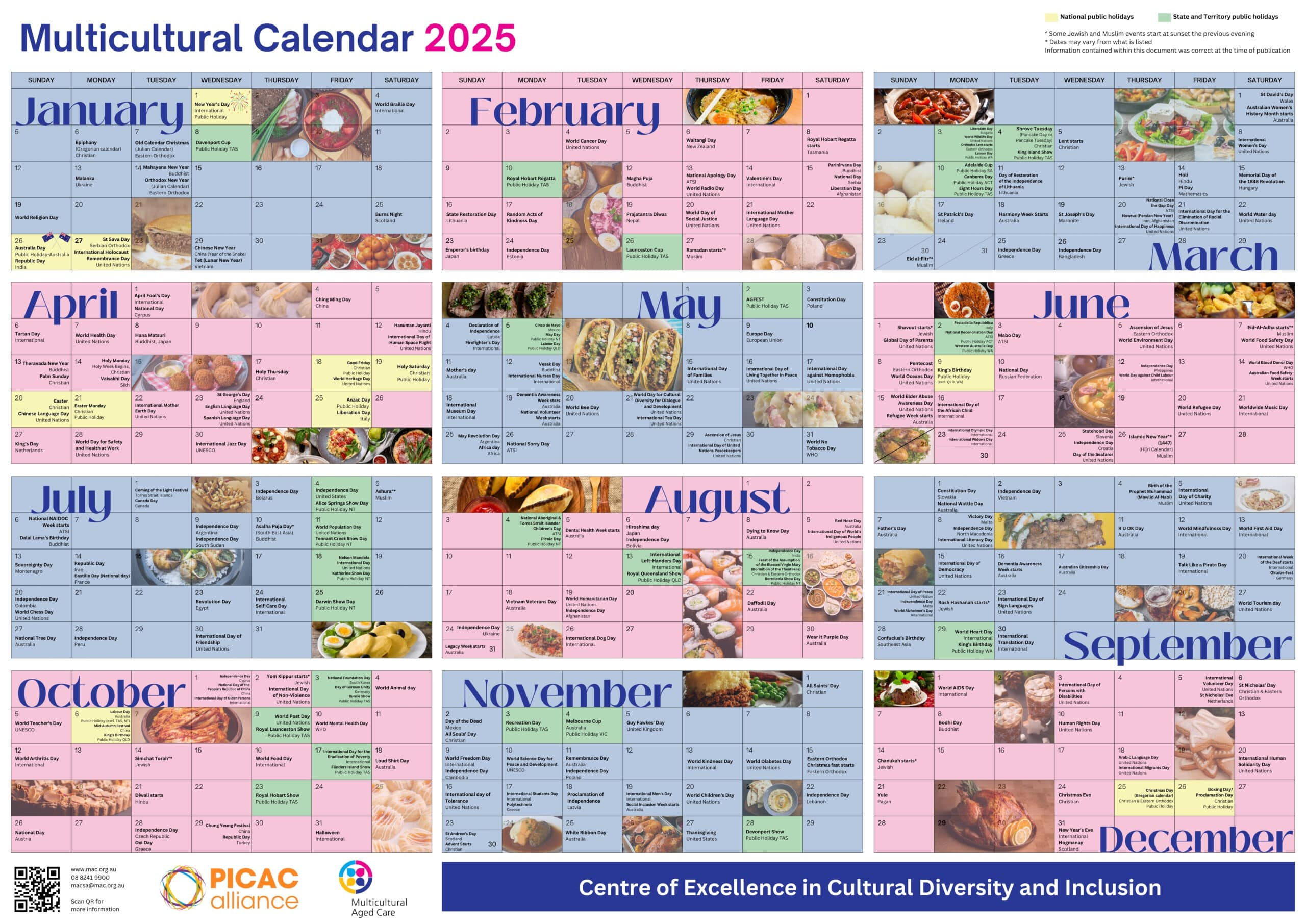 Resources - Multicultural Aged Care pertaining to October Diversity Calendar 2025