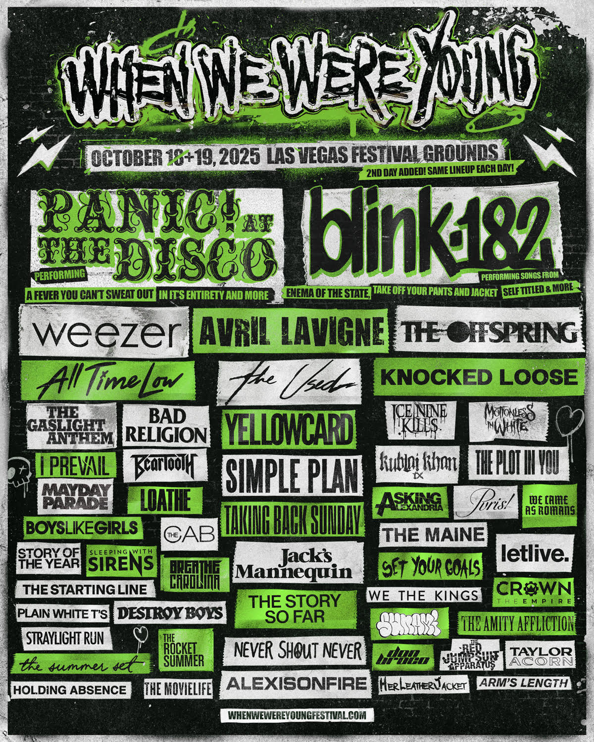 Rock Cellar Magazine - When We Were Young 2025 Adds Second Date within Las Vegas October Calendar 2025