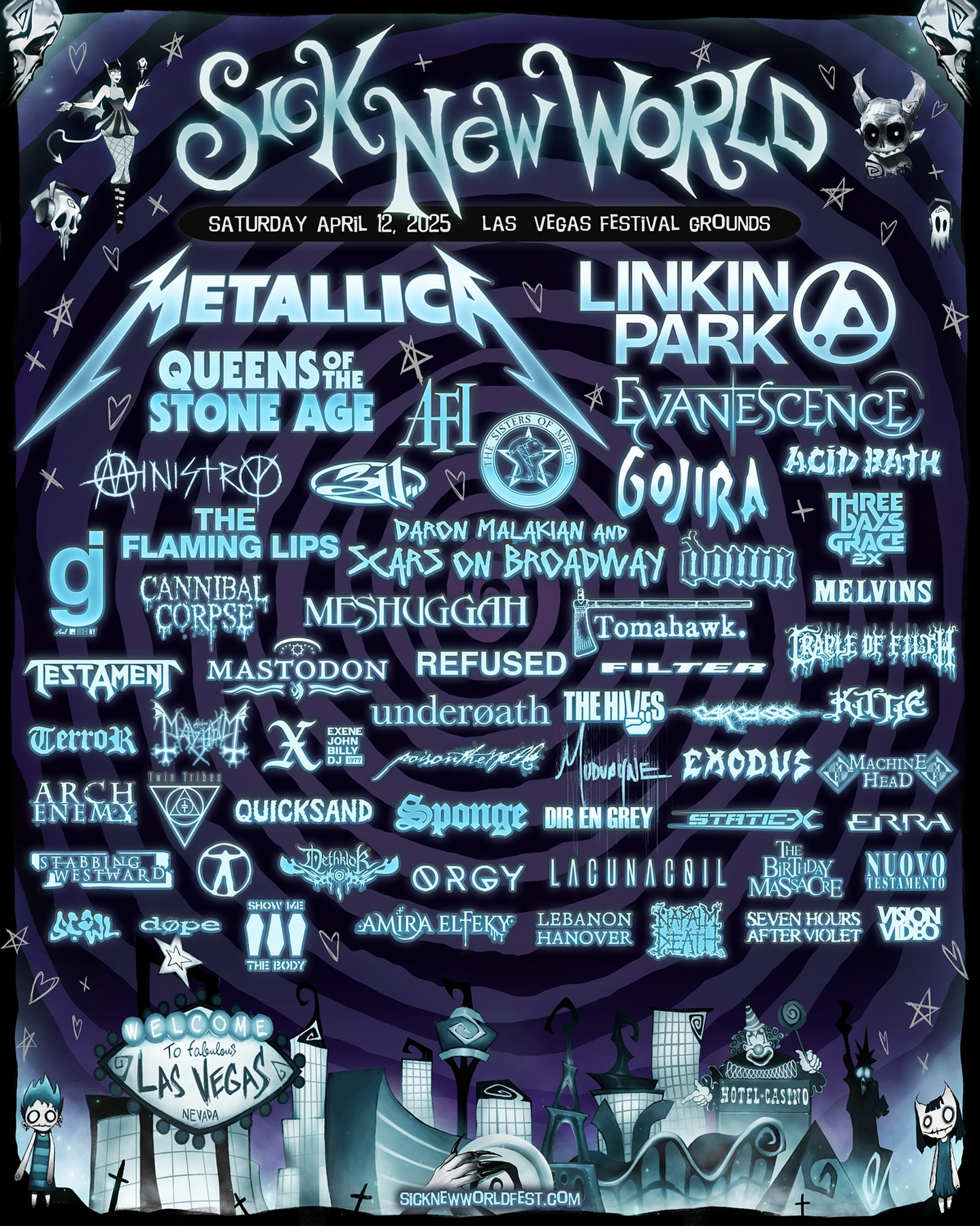 Sick New World 2025 | Las Vegas&amp;#039;S Hard Rock Music Festival within Vegas Calendar October 2025