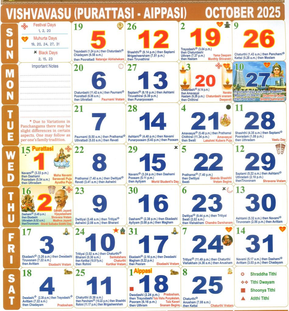 Tamil Calendar October Month , 2025 intended for Tamil Calendar 2025 October