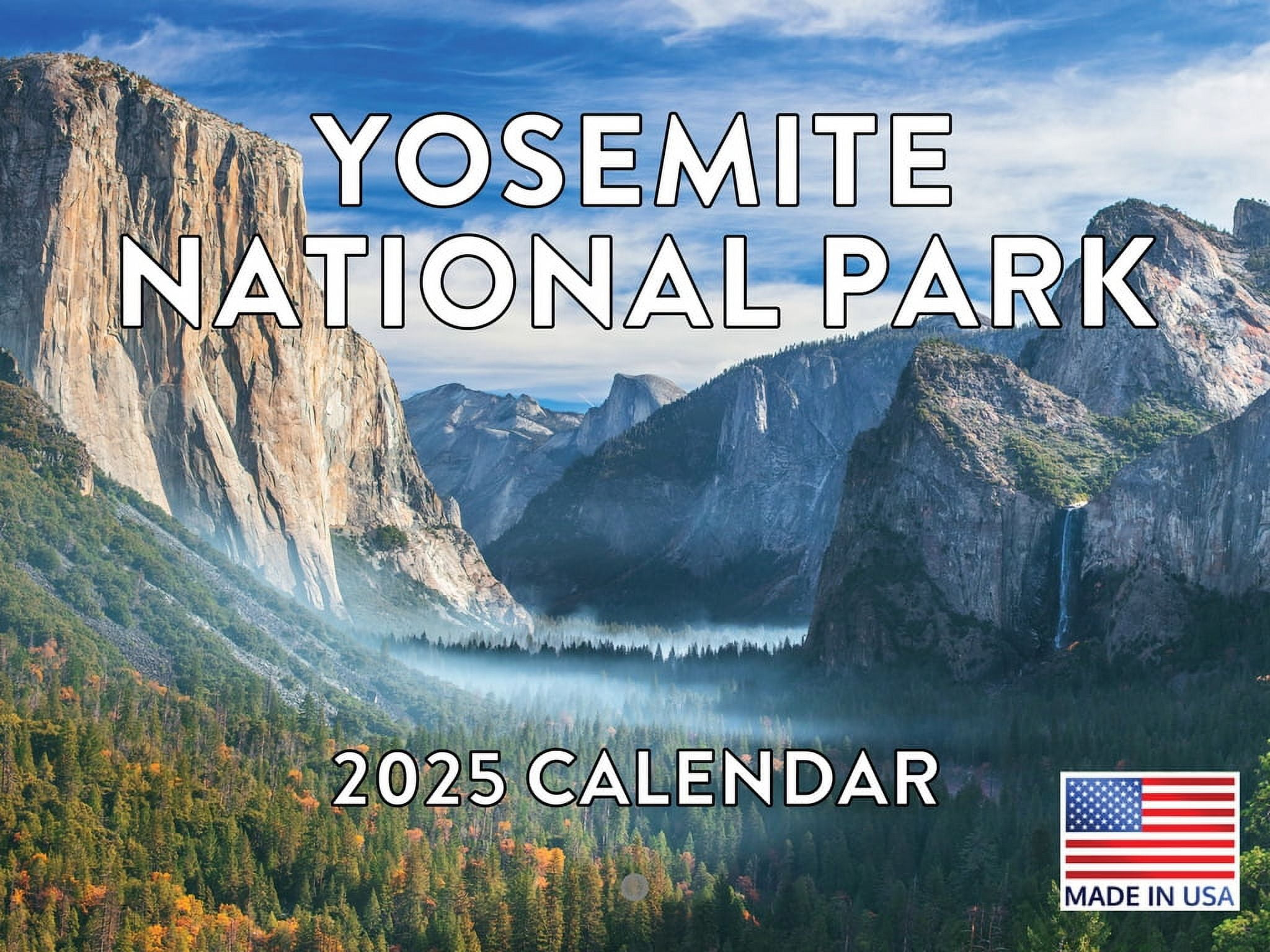 Yosemite National Park Calendar 2025 Monthly Wall Calender 12 within Yosemite National Park In October 2025