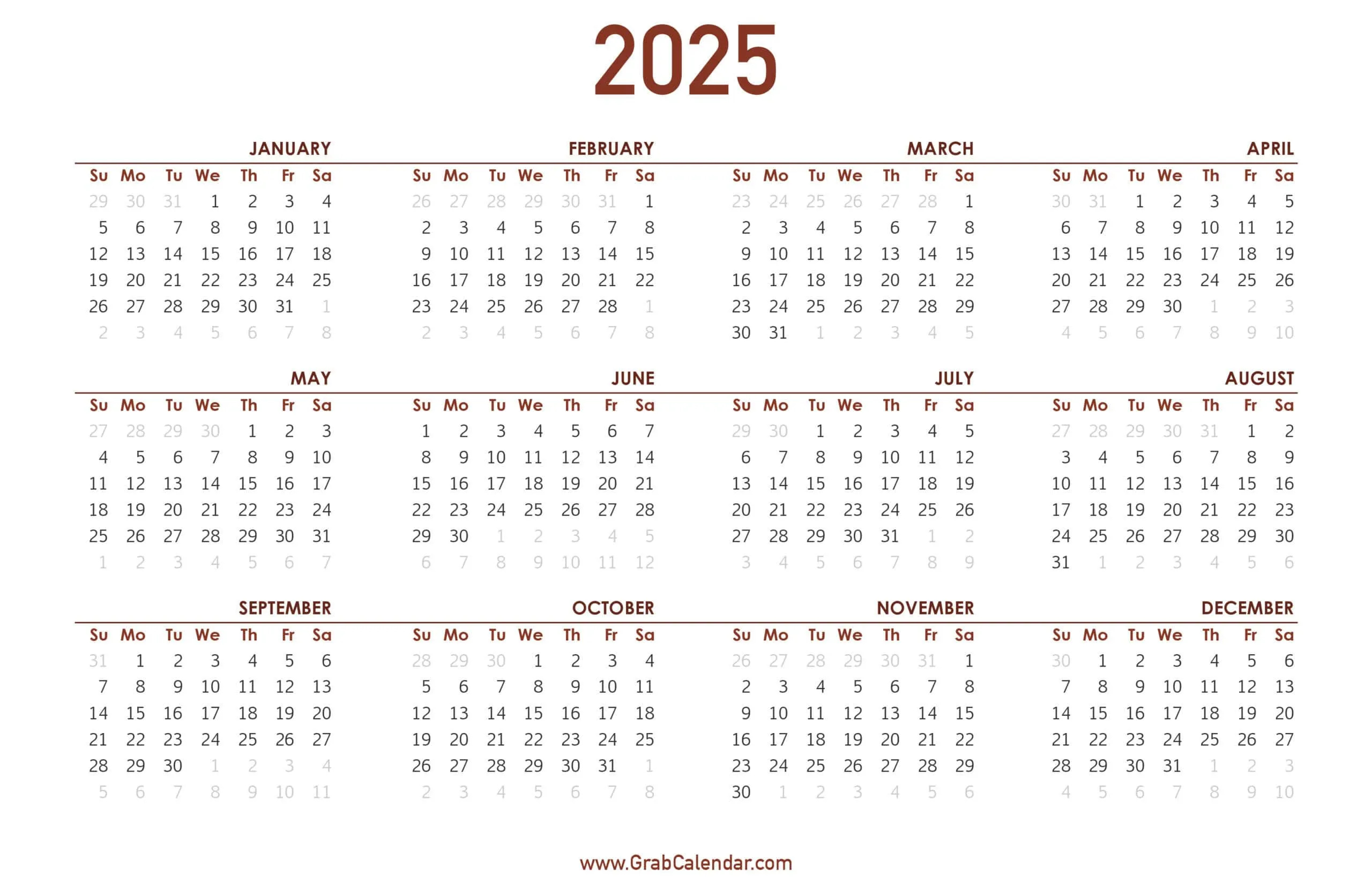 2025 Calendar - Grab Calendar within November 2025 Grab Calendar