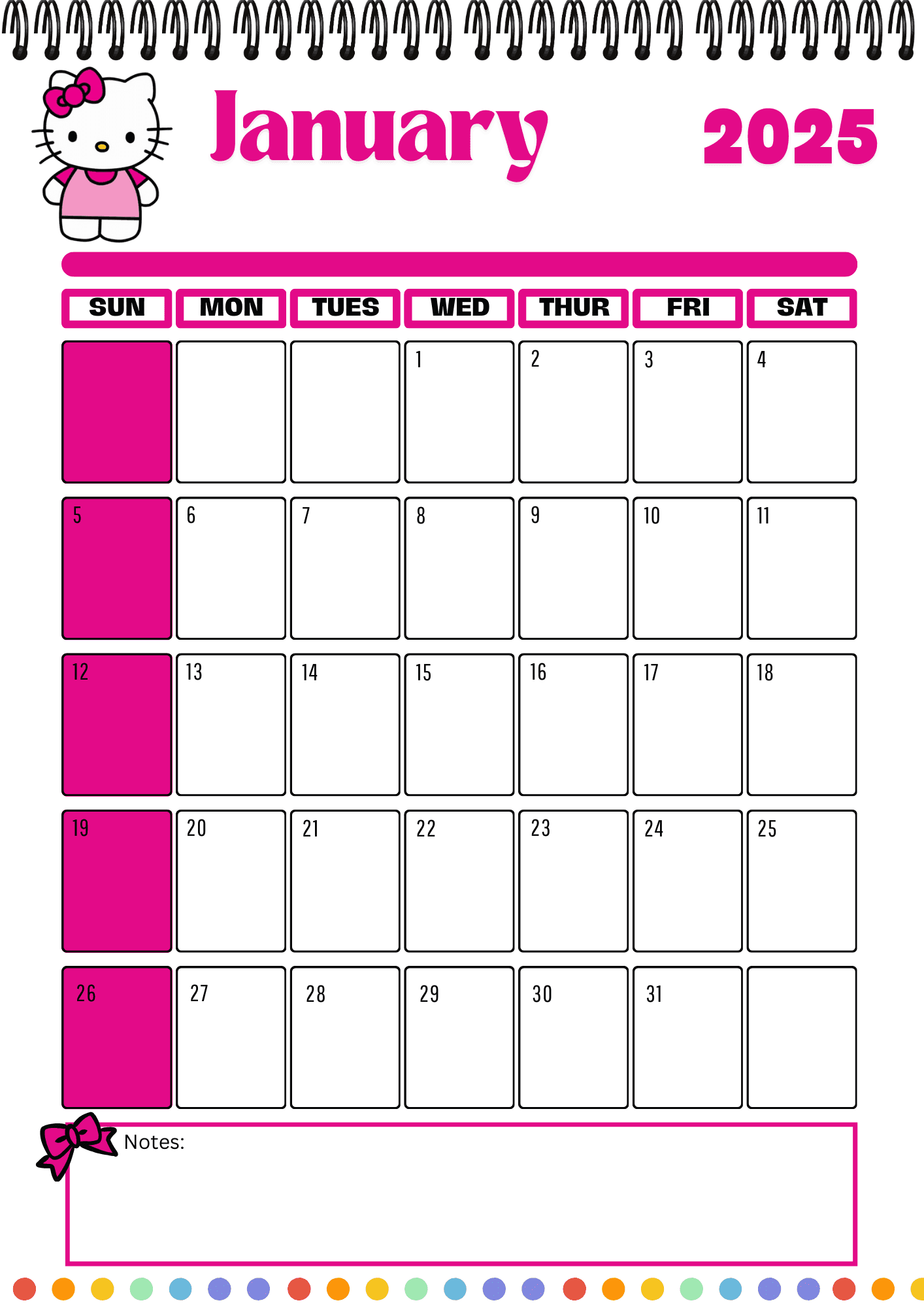 2025 Hello Kitty Calendarhoneynavarrete - Raket.ph inside Sanrio Calendar 2025 November