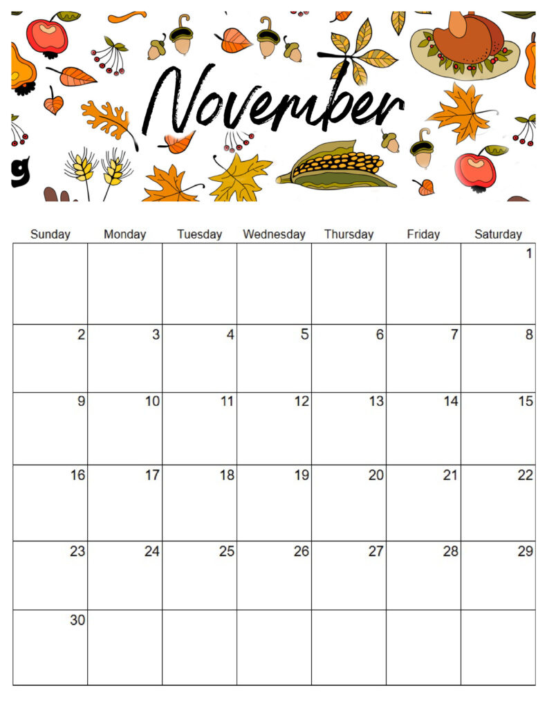2025 Printable Calendars with regard to November 2025 Calendar Homemade