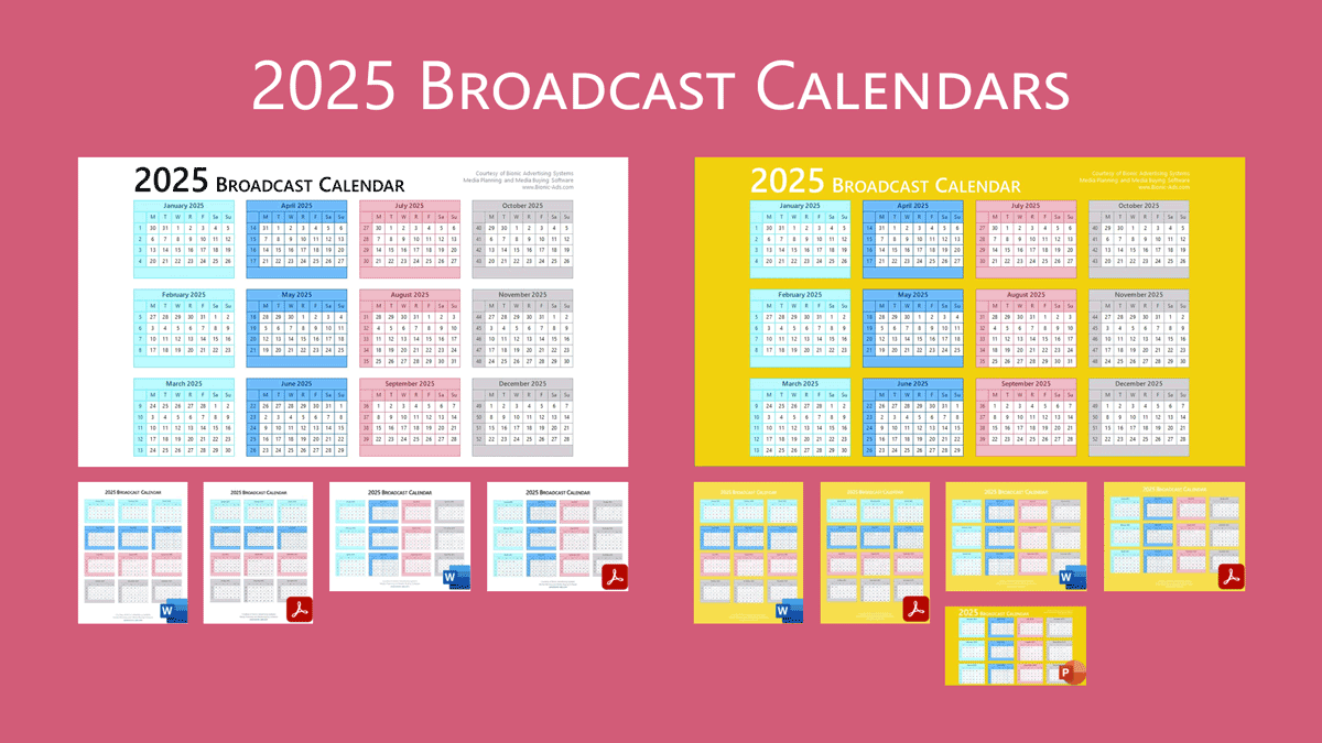 Broadcast Calendar 2025 – Free Downloads – Customizable inside November 2025 Broadcast Calendar