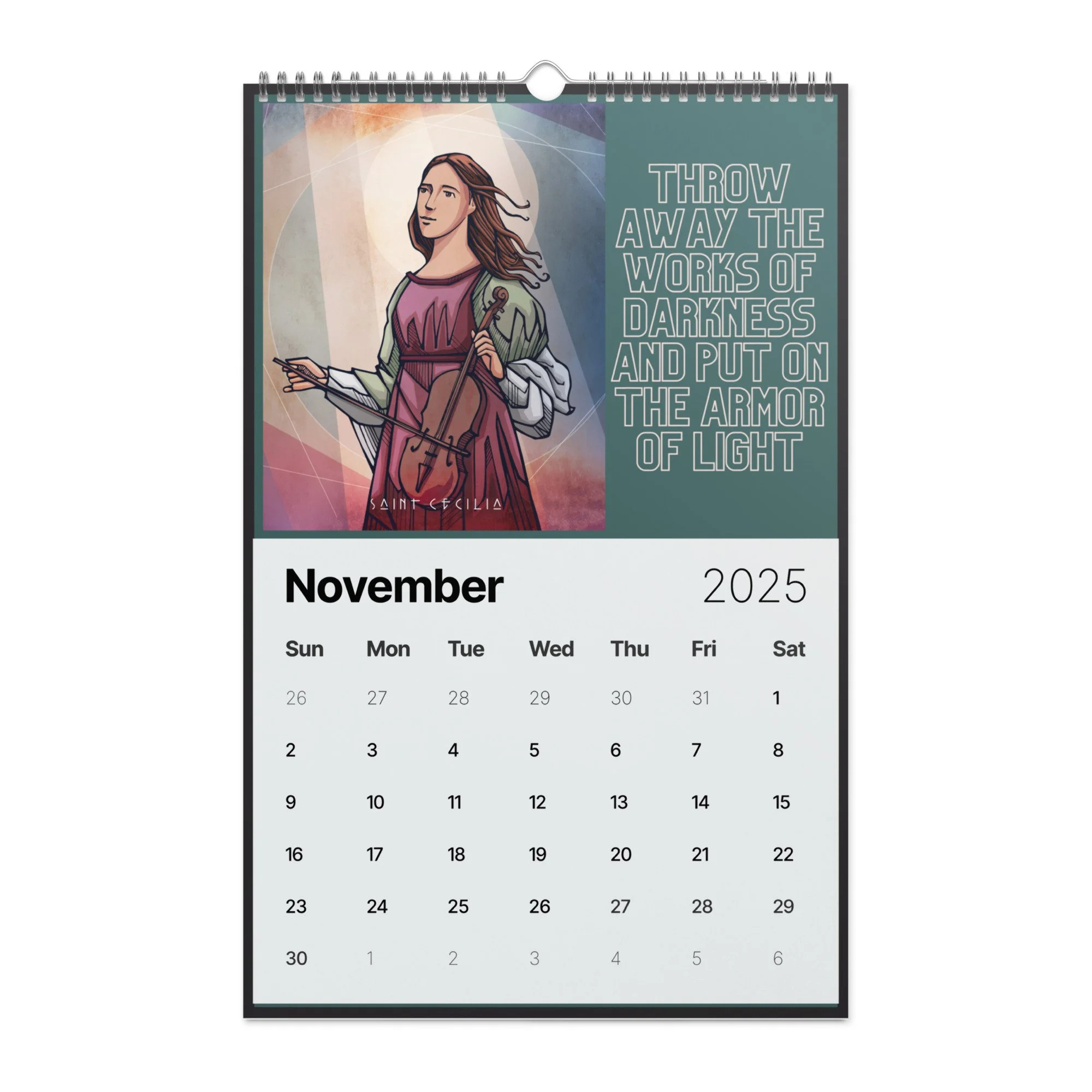 Calendar — Saints Alive Store — Saints Alive throughout November Saints Calendar 2025