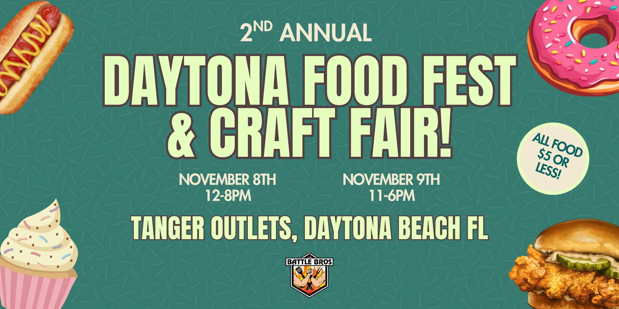Daytona Food Fest &amp;amp; Craft Fair 2025 - Eventeny throughout Daytona Beach Calendar Of Events 2025 November