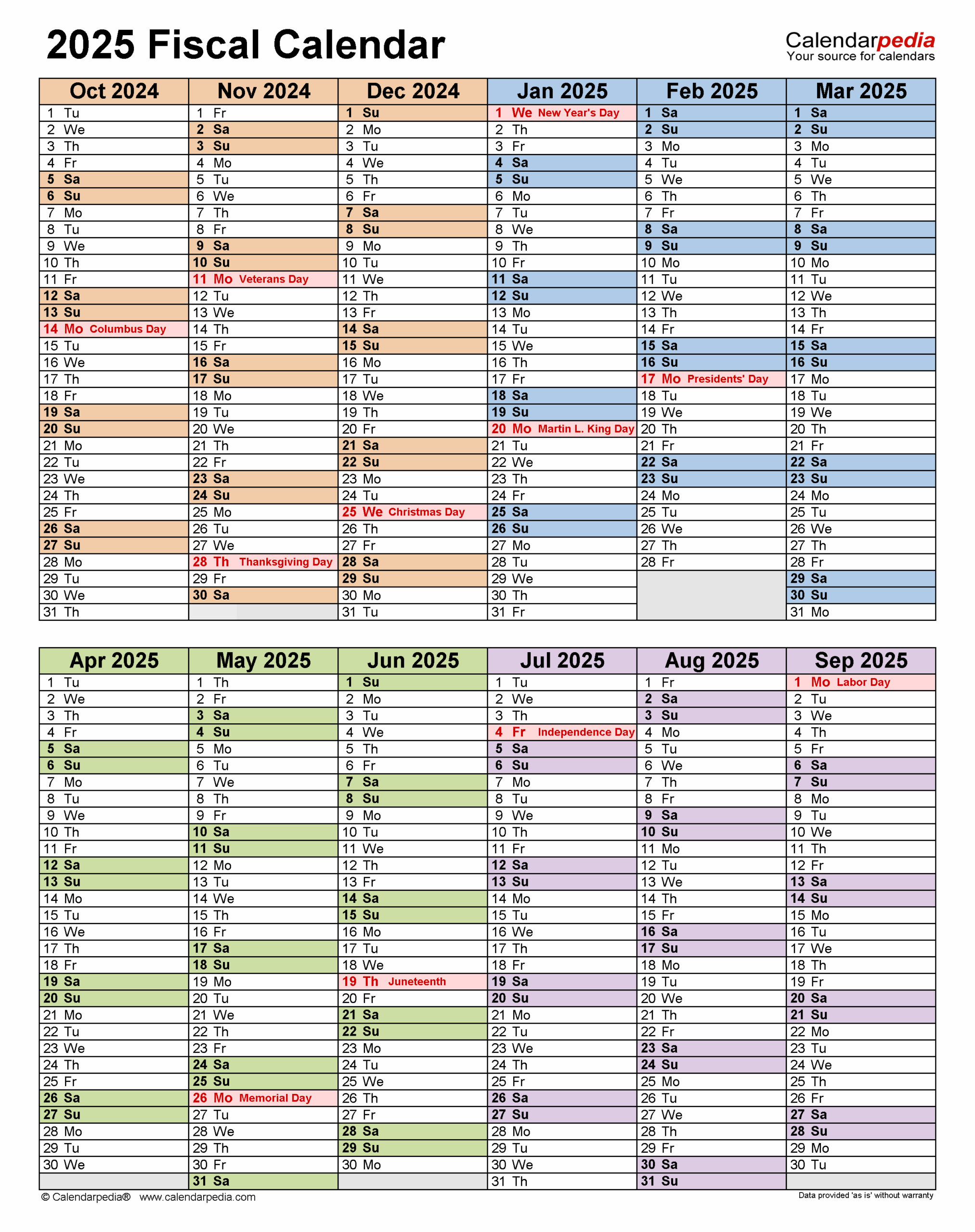 Fiscal Calendars 2025 - Free Printable Pdf Templates in Economic Calendar November 2025