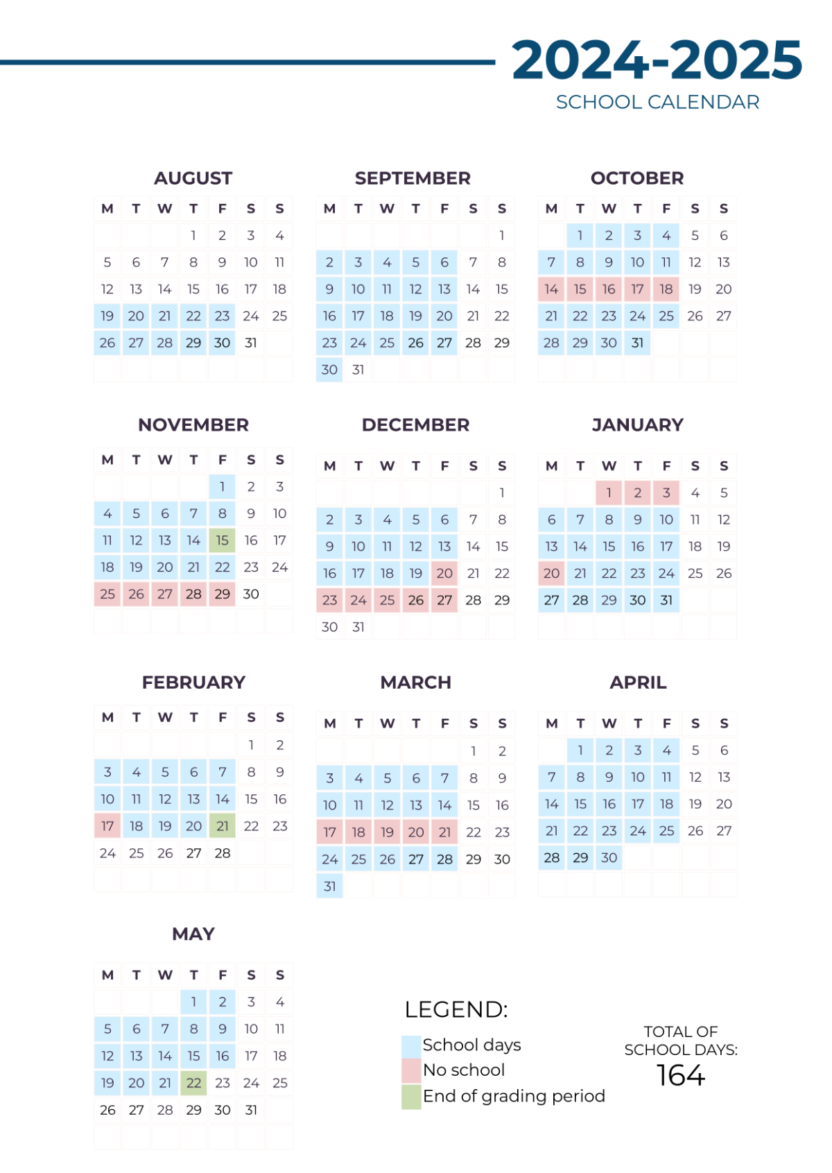 Free 2025 School Calendar Template To Edit Online within November 2025 School Calendar