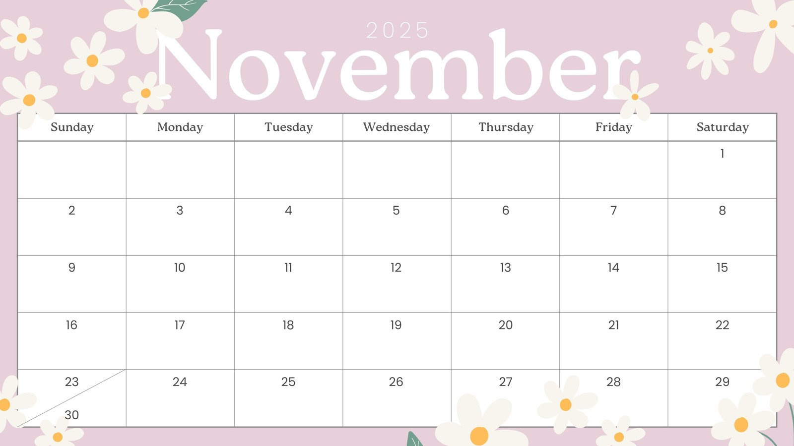 Free And Printable November 2025 Calendar Templates | Canva regarding November Calendar Editable 2025