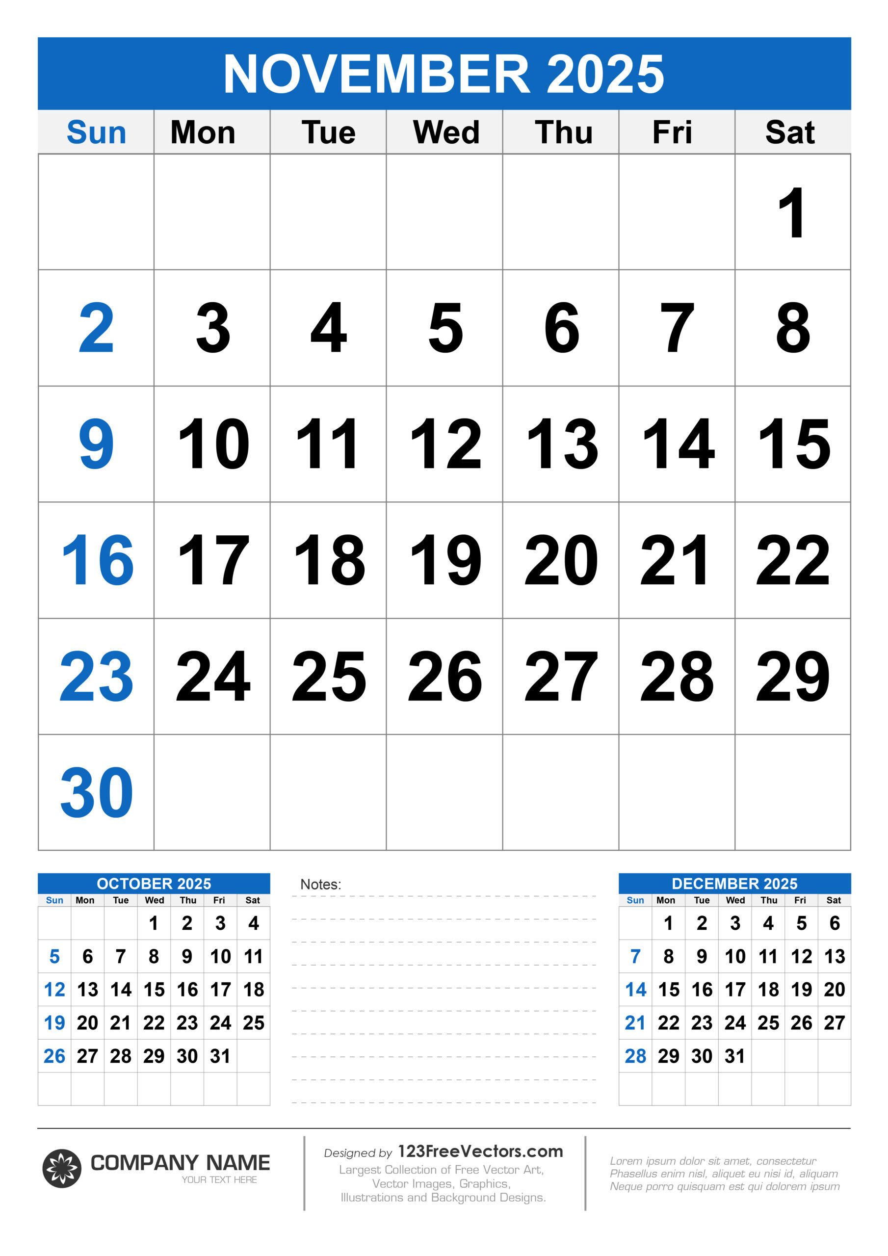Free Download Wall Calendar November 2025 in November 28 2025 Calendar