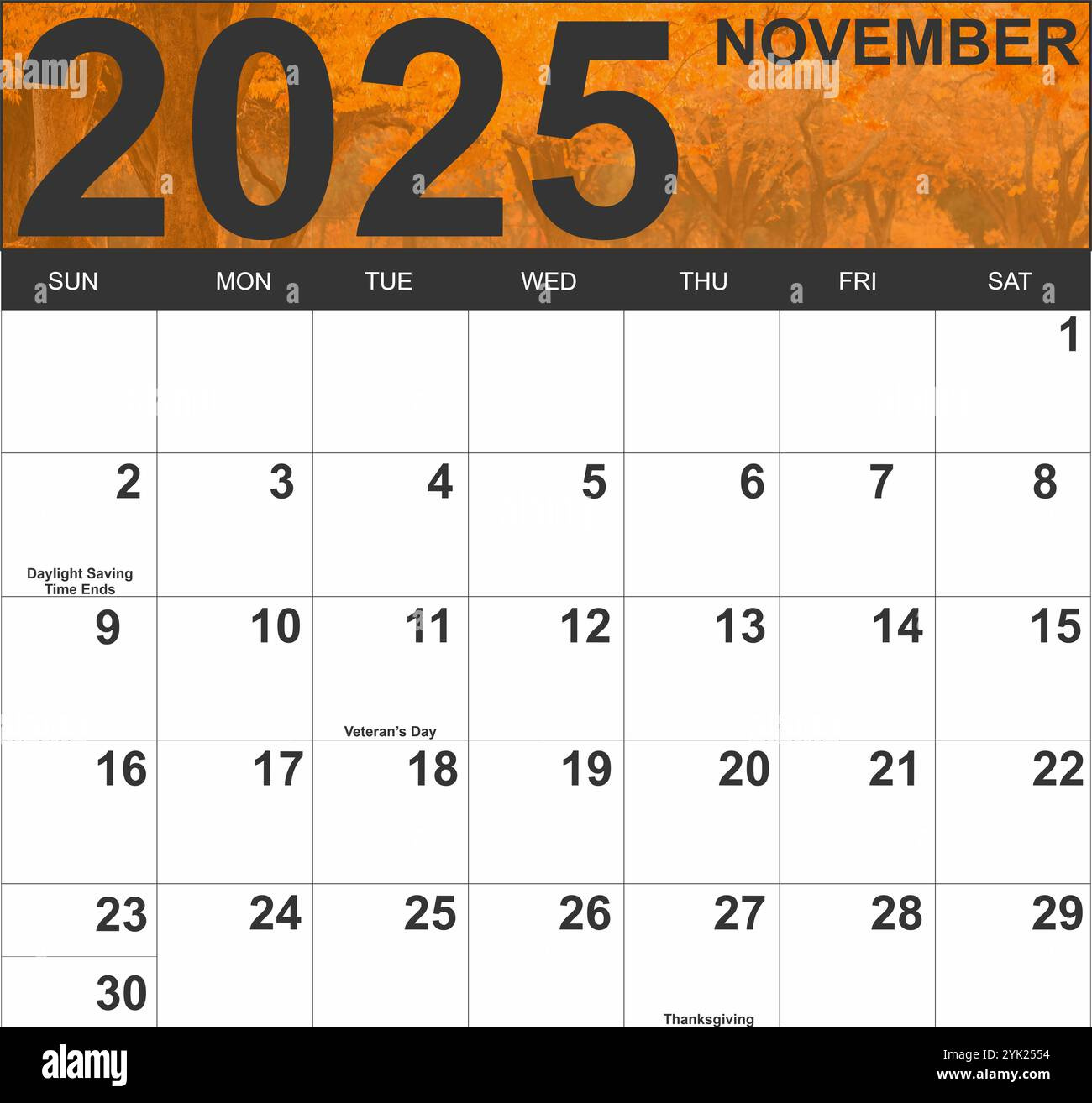 Full Calendar Hi-Res Stock Photography And Images - Alamy with November 2025 Dei Calendar