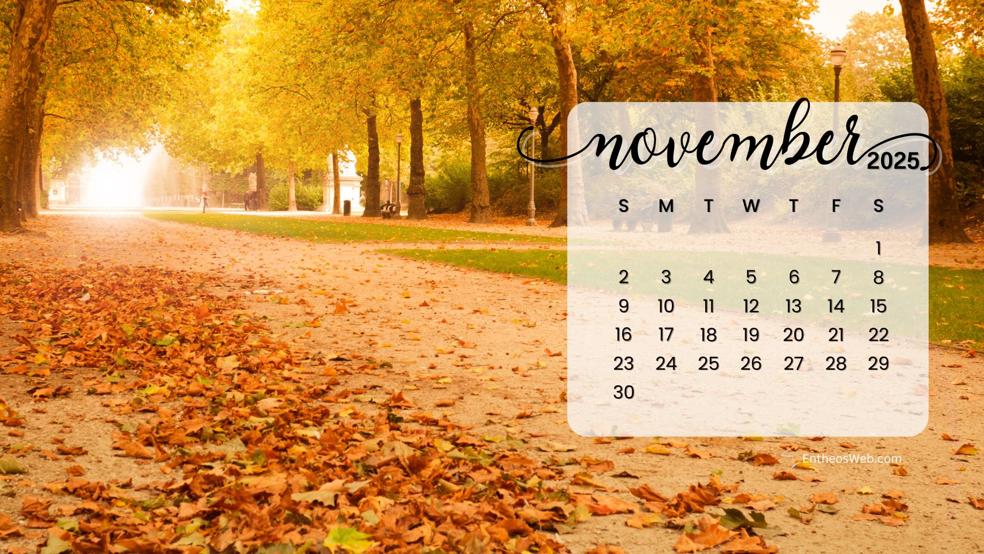 November 2025 Calendar Desktop Wallpaper Backgrounds | Entheosweb with regard to November 2025 Calendar Computer Background