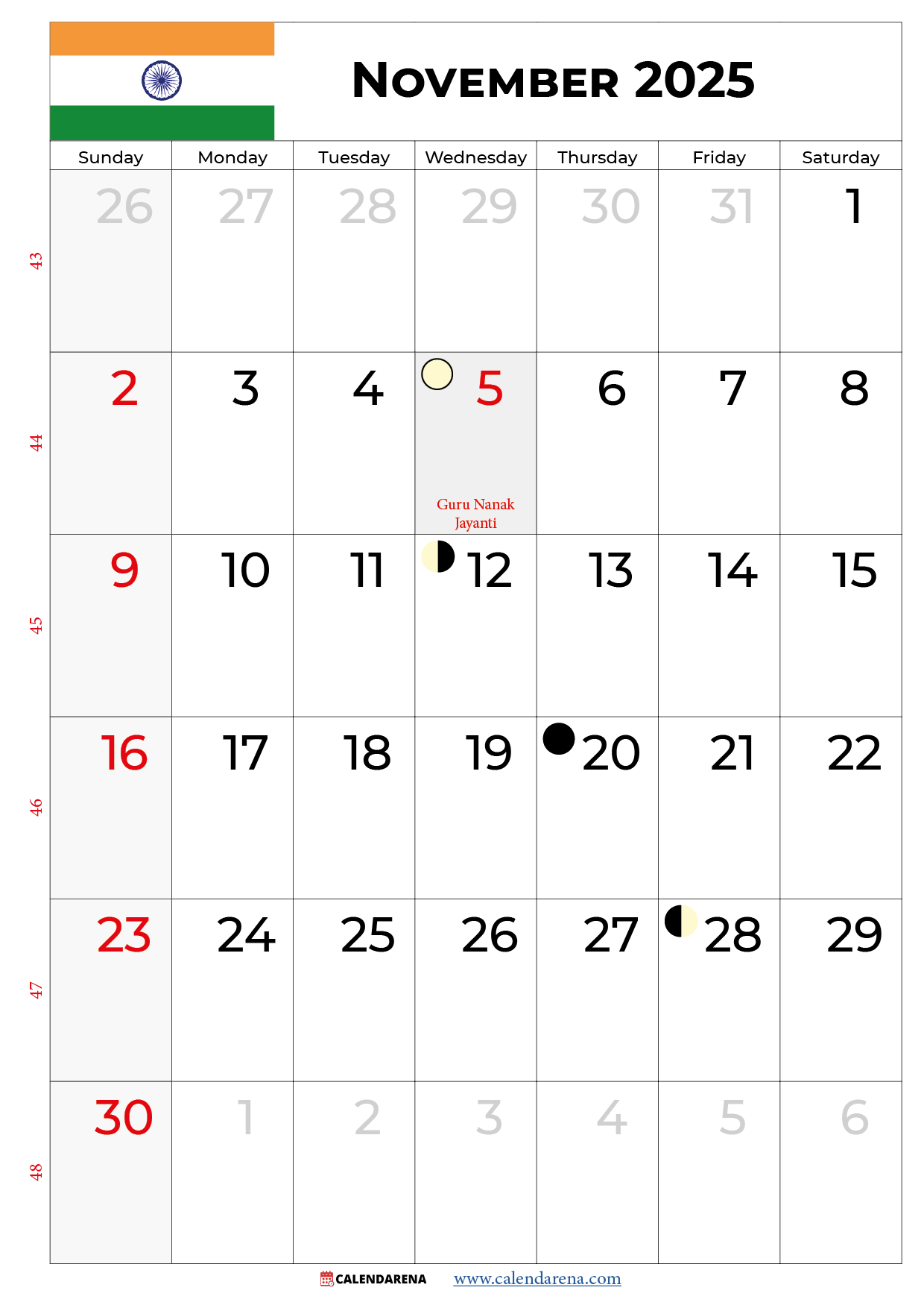 November 2025 Calendar India Download Best Free within November 2025 Hindu Calendar