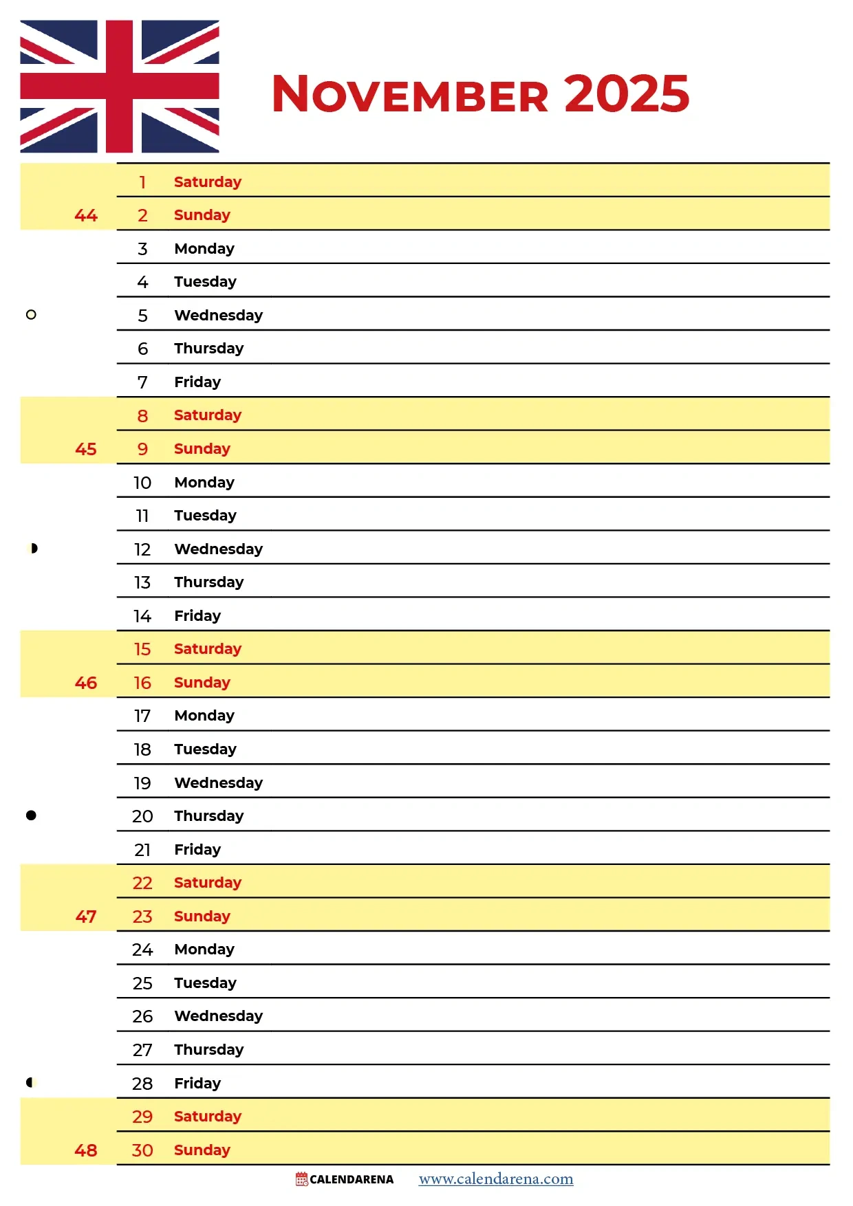 November 2025 Calendar Uk throughout November Saints Calendar 2025