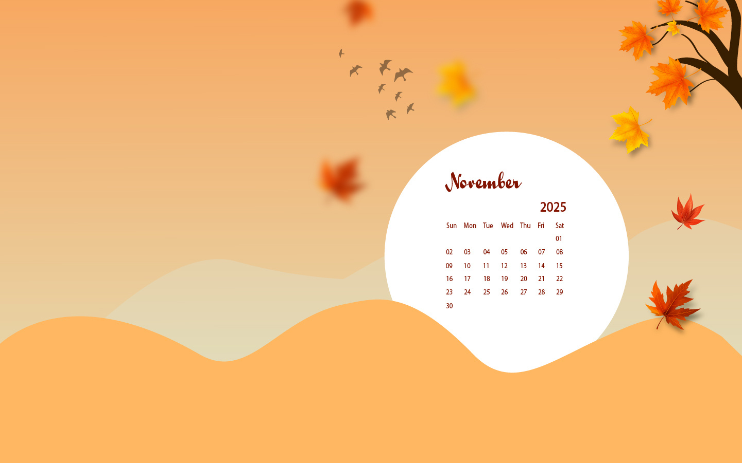November 2025 Desktop Wallpaper Calendar - Calendarlabs within November 2025 Desktop Wallpaper Calendar