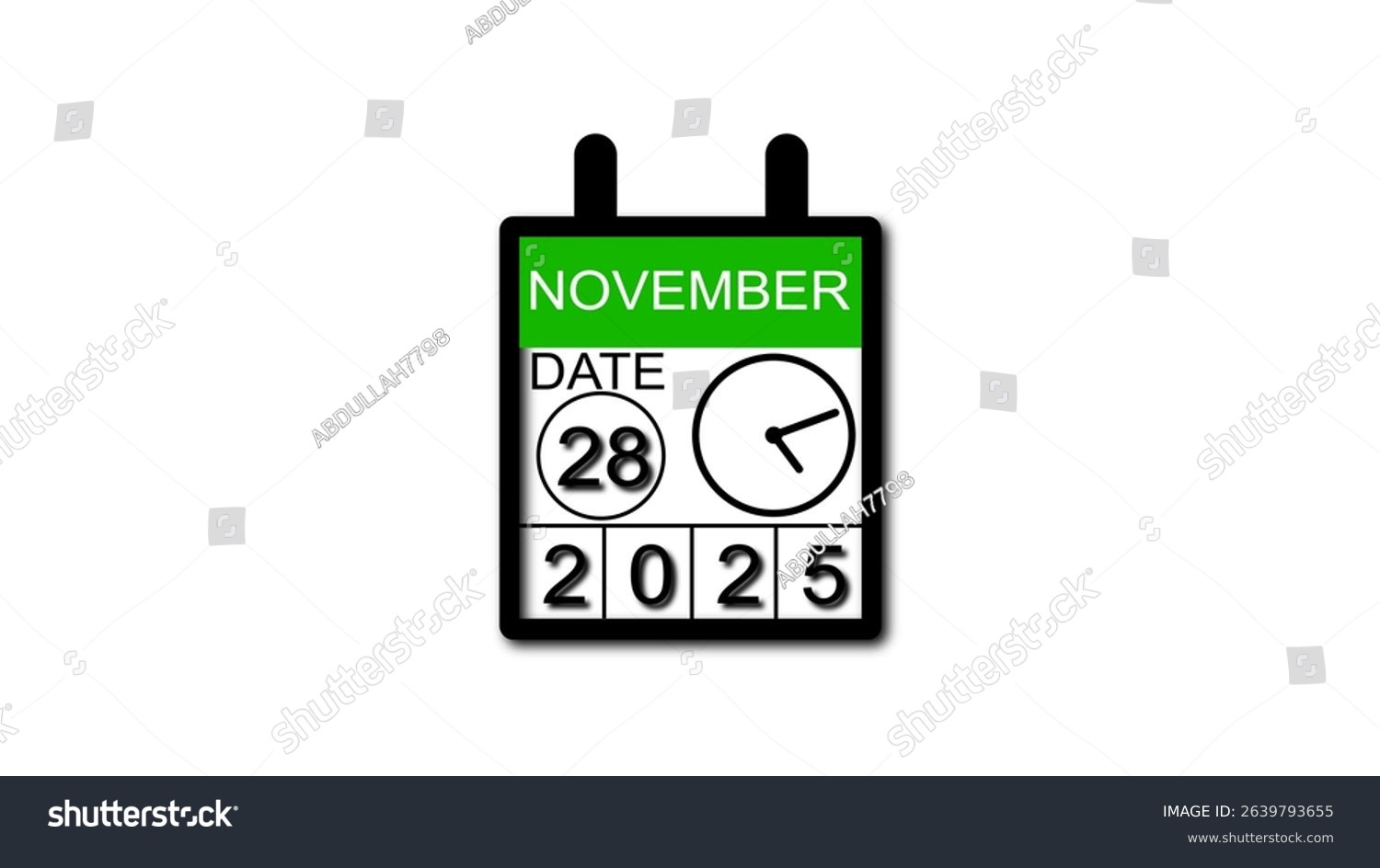 November 28 Date 2025 Illustration 4K Stock Illustration within November 28 2025 Calendar