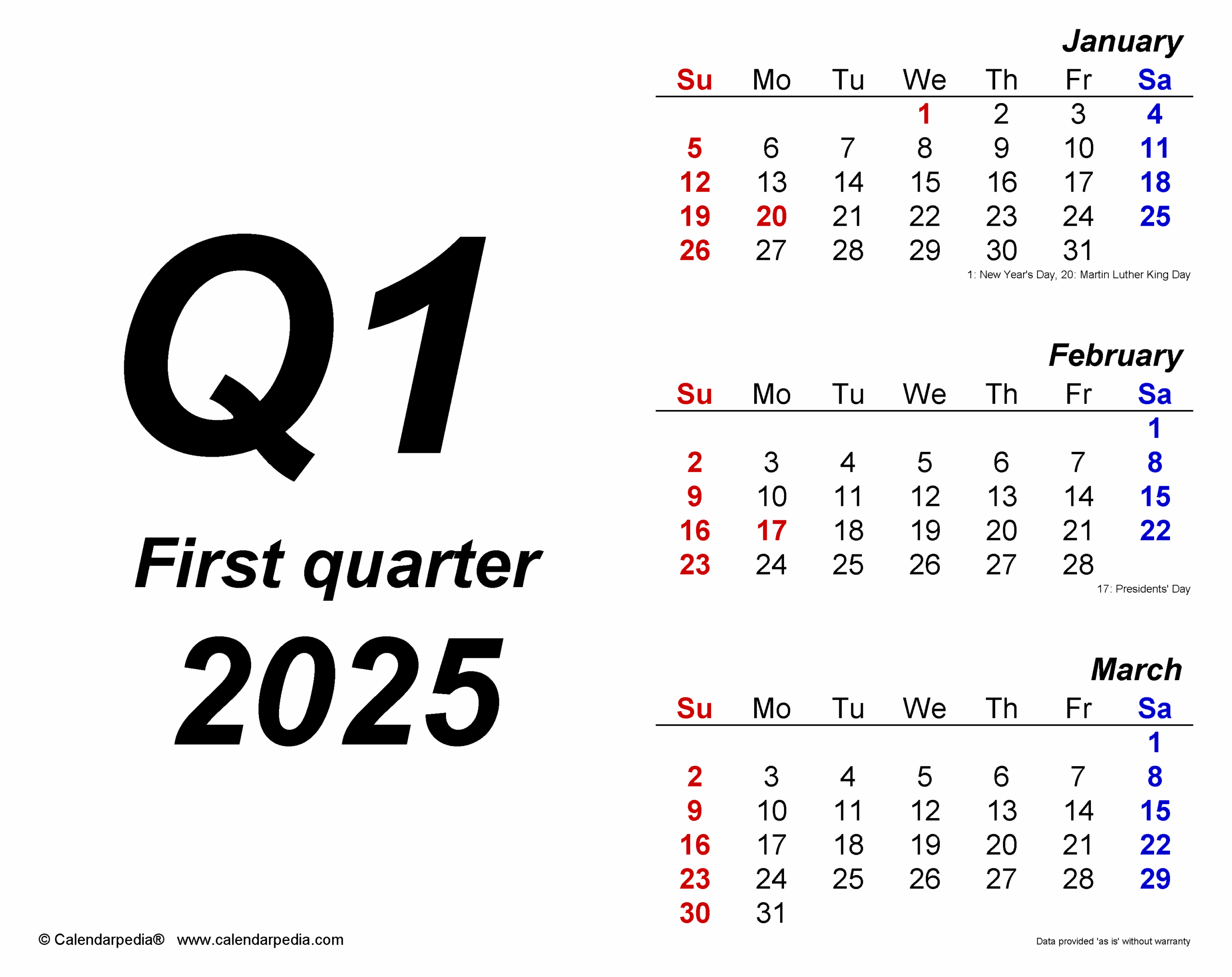 Quarterly Calendars 2025 - Free Printable Pdf Templates within November 2025 Economic Calendar