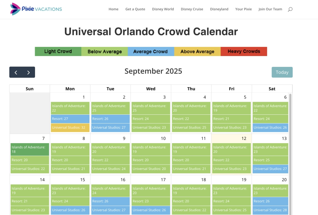 Revolutionary Universal Orlando Crowd Calendar Reveals Best Days with Epic Universe Crowd Calendar November 2025