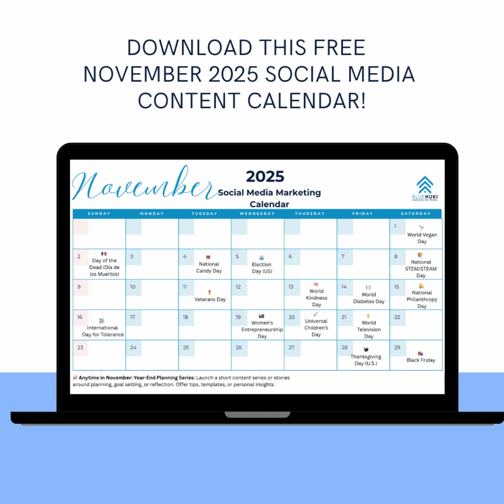 Rooted In Gratitude: November 2025 Social Media Calendar intended for November Content Calendar 2025