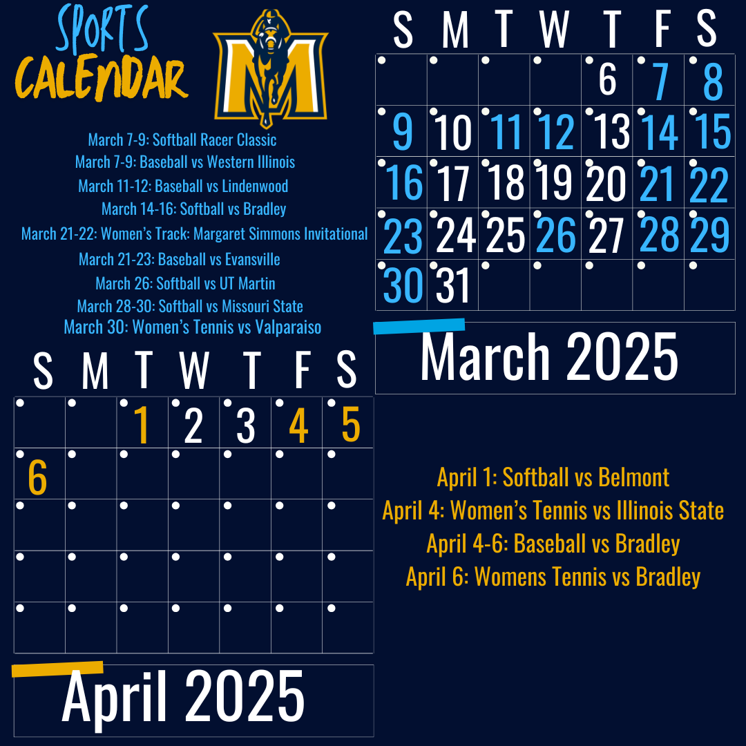 Sports Calendar – The Murray State News regarding Sports Calendar November 2025