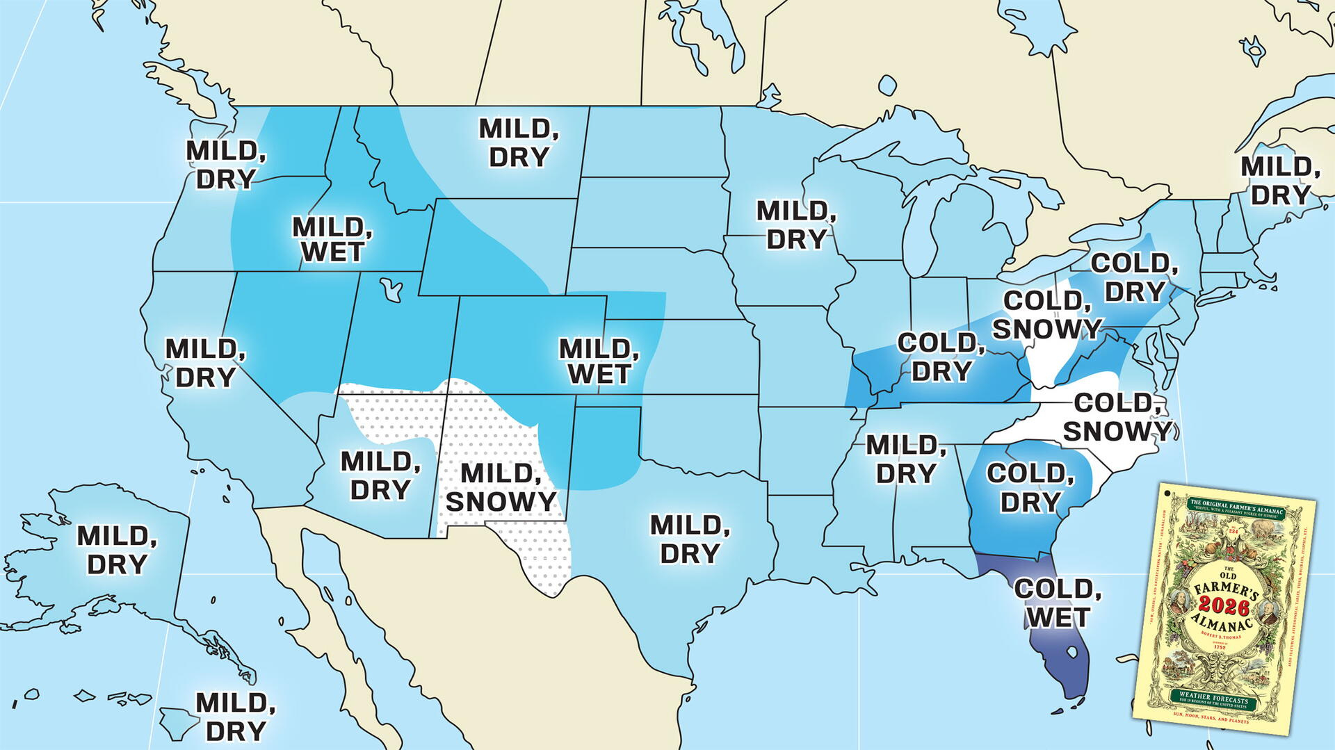 Winter Weather Forecast 2025–2026 For The U.s. | The Old Farmer'S pertaining to Weather Calendar For November 2025