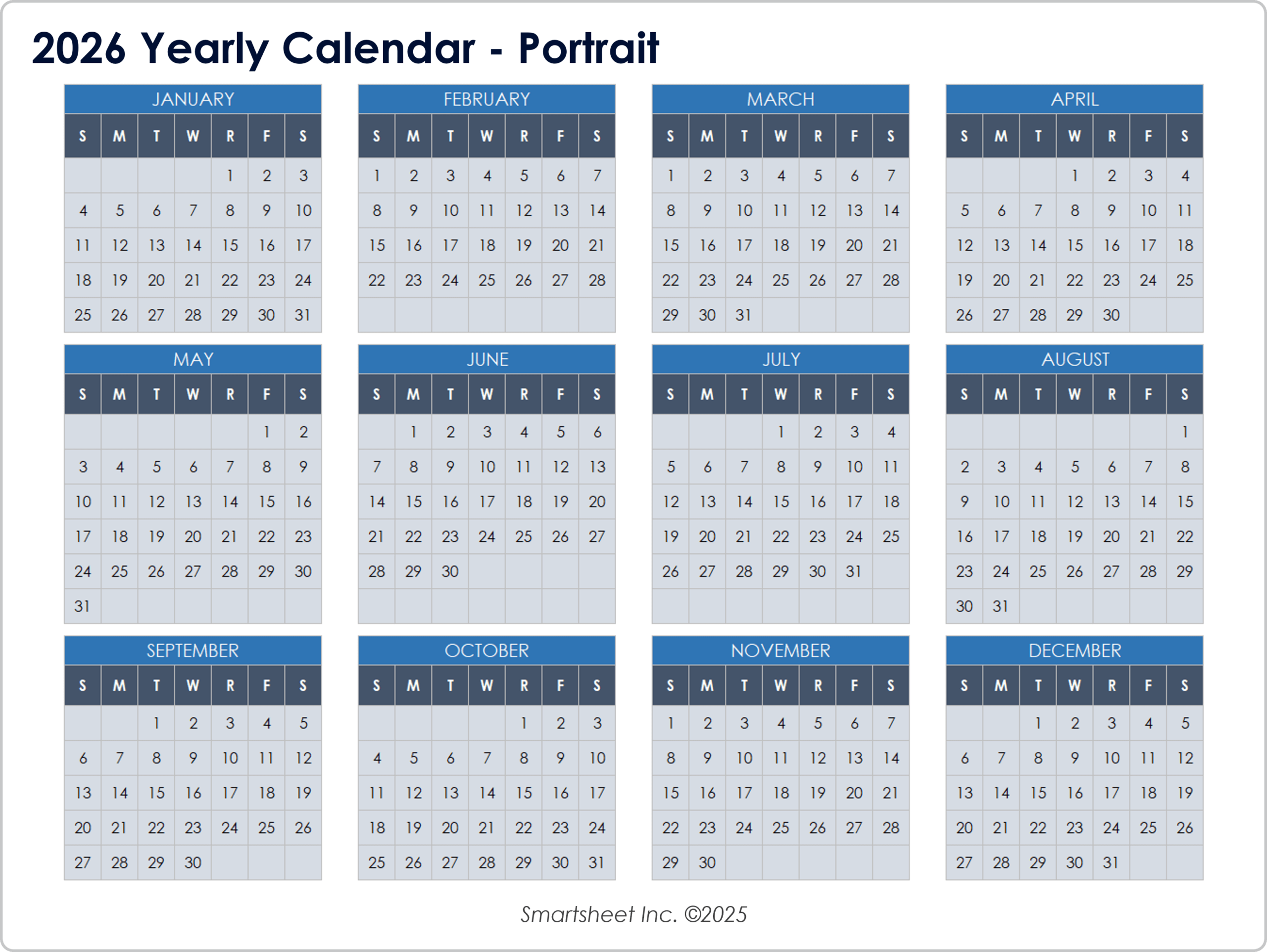 19 Free Google Calendar Templates For 2026 within Google Printable Calendar 2026