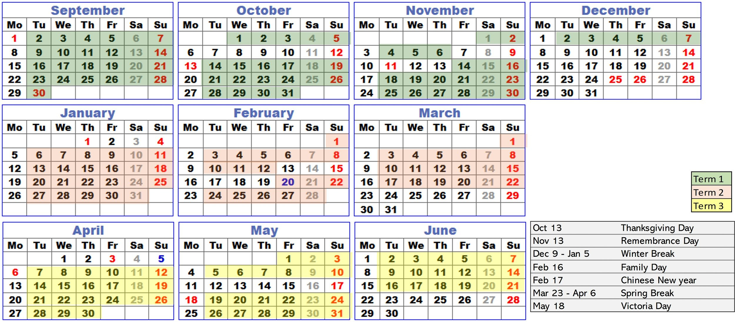 2025 - 2026 Calendar — Sg Math Academy throughout 2026 Calendar Printable Singapore