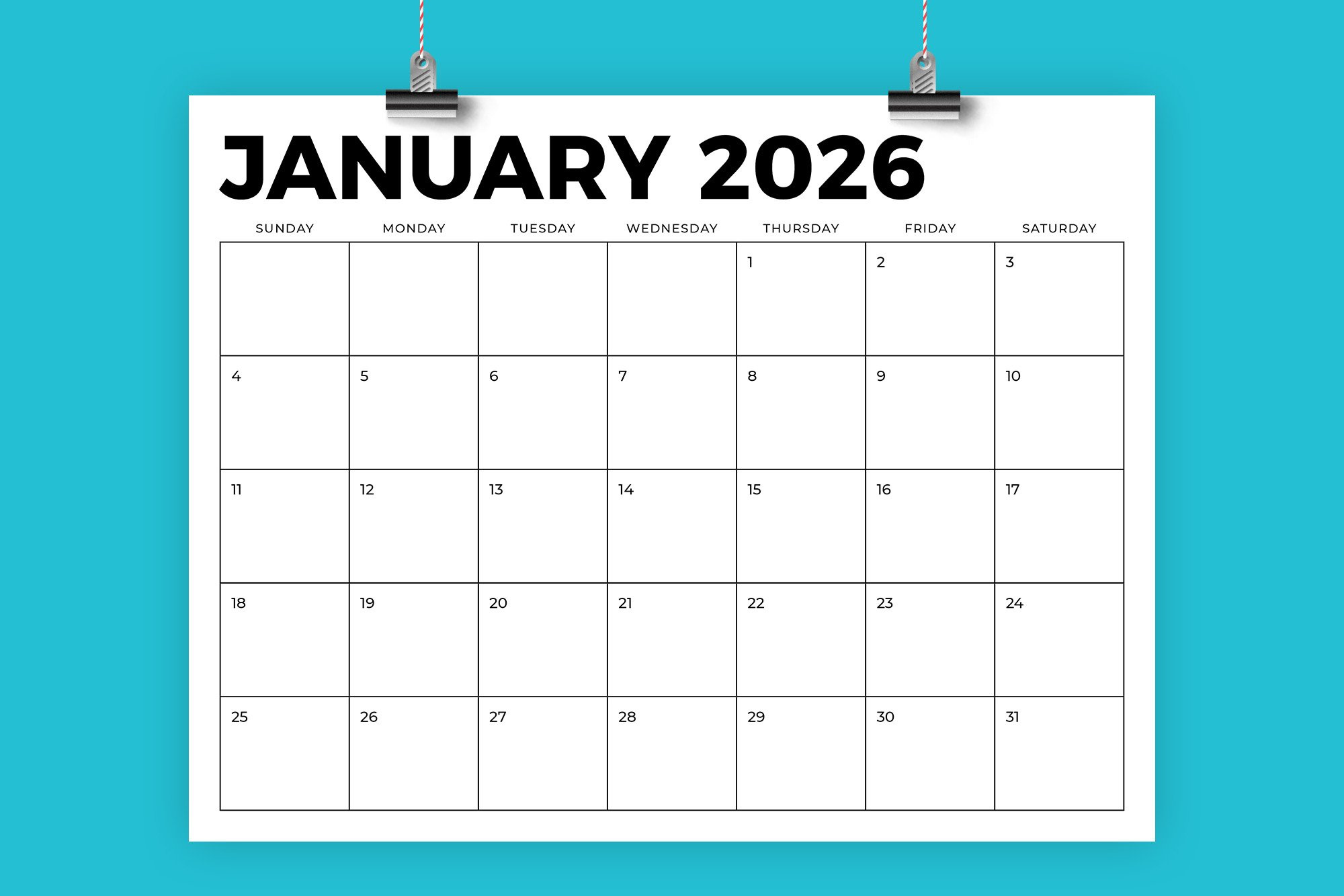 2026 8.5 X 11 Inch Calendar Template (2486972) in 8.5 X 11 Printable 2026 Calendar