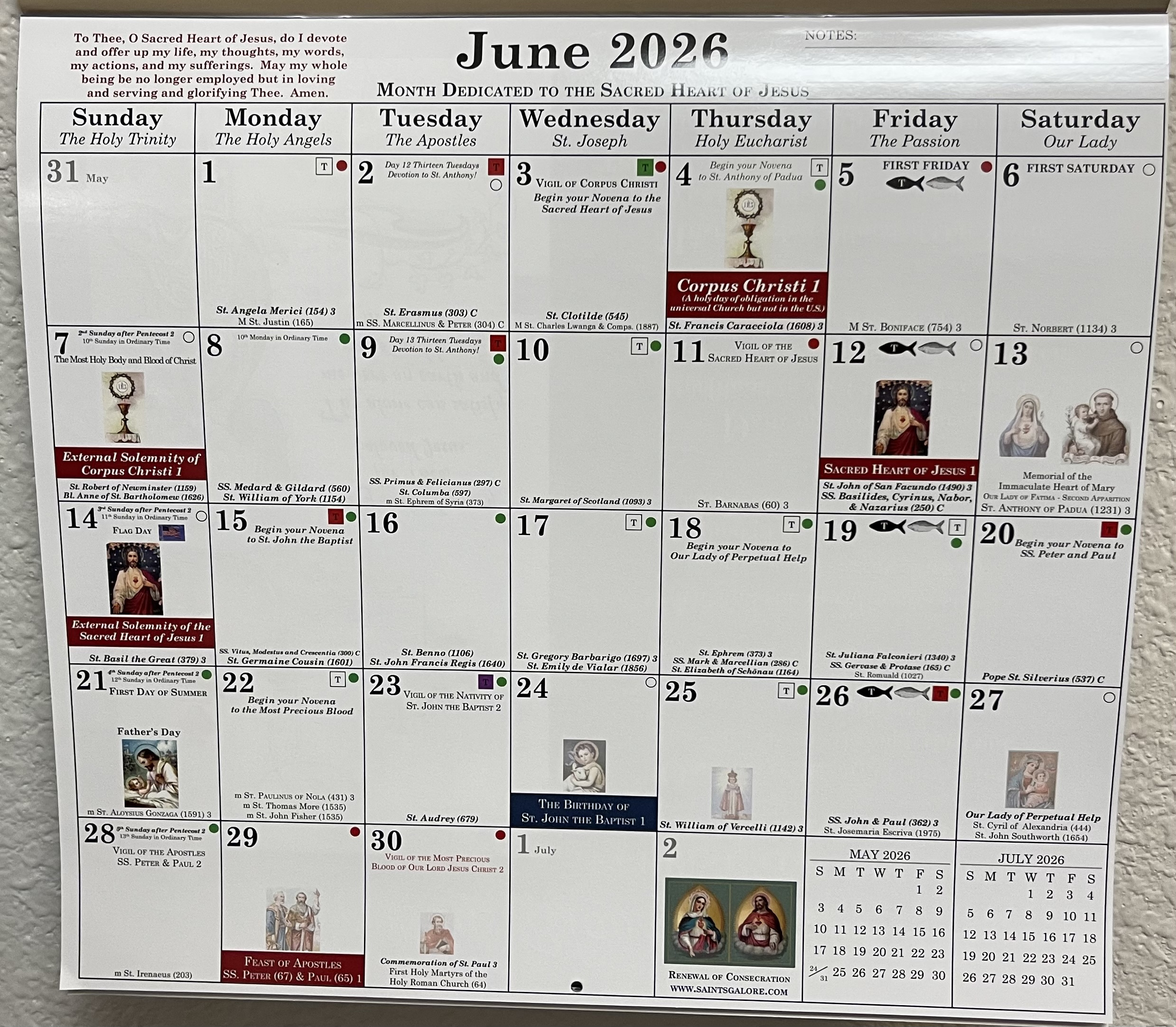 2026 Catholic Calendar | Stella Maris Bookstore intended for Catholic Planning Calendar 2026