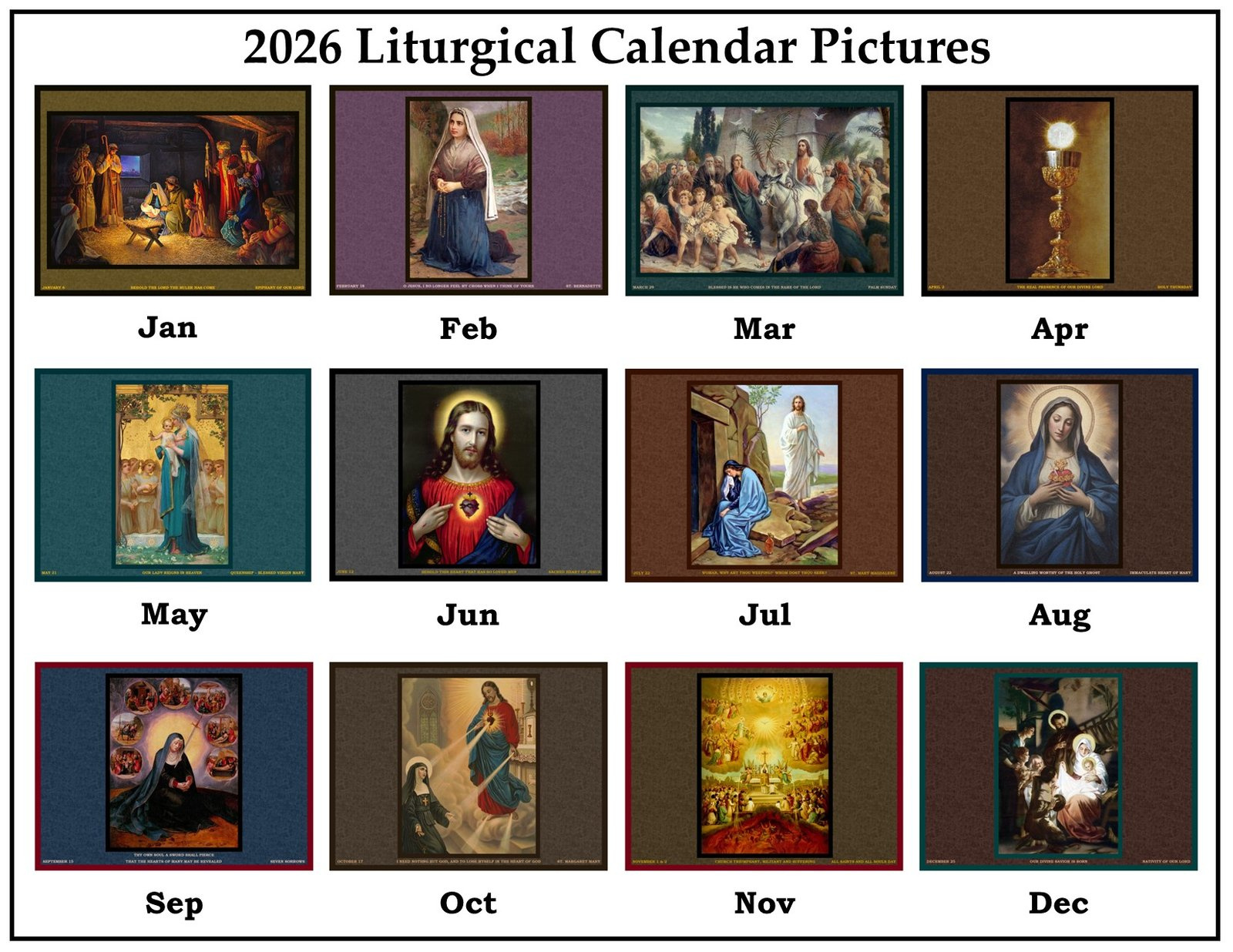 2026 Liturgical Calendar - The Seraphim Company, Inc. with Traditional Liturgical Calendar 2026