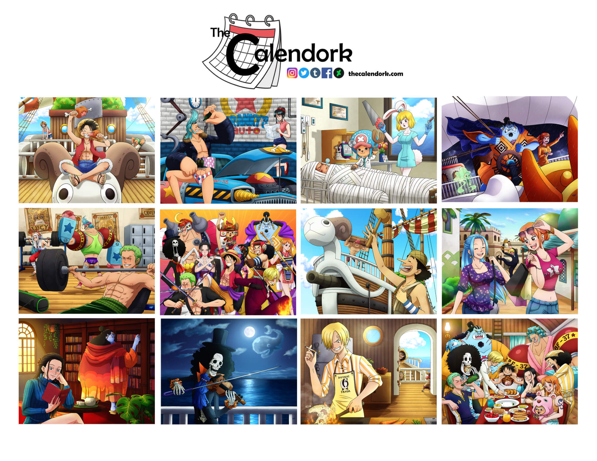 2026 One Piece Wall Calendar throughout Anime Calendar 2026 Release Dates