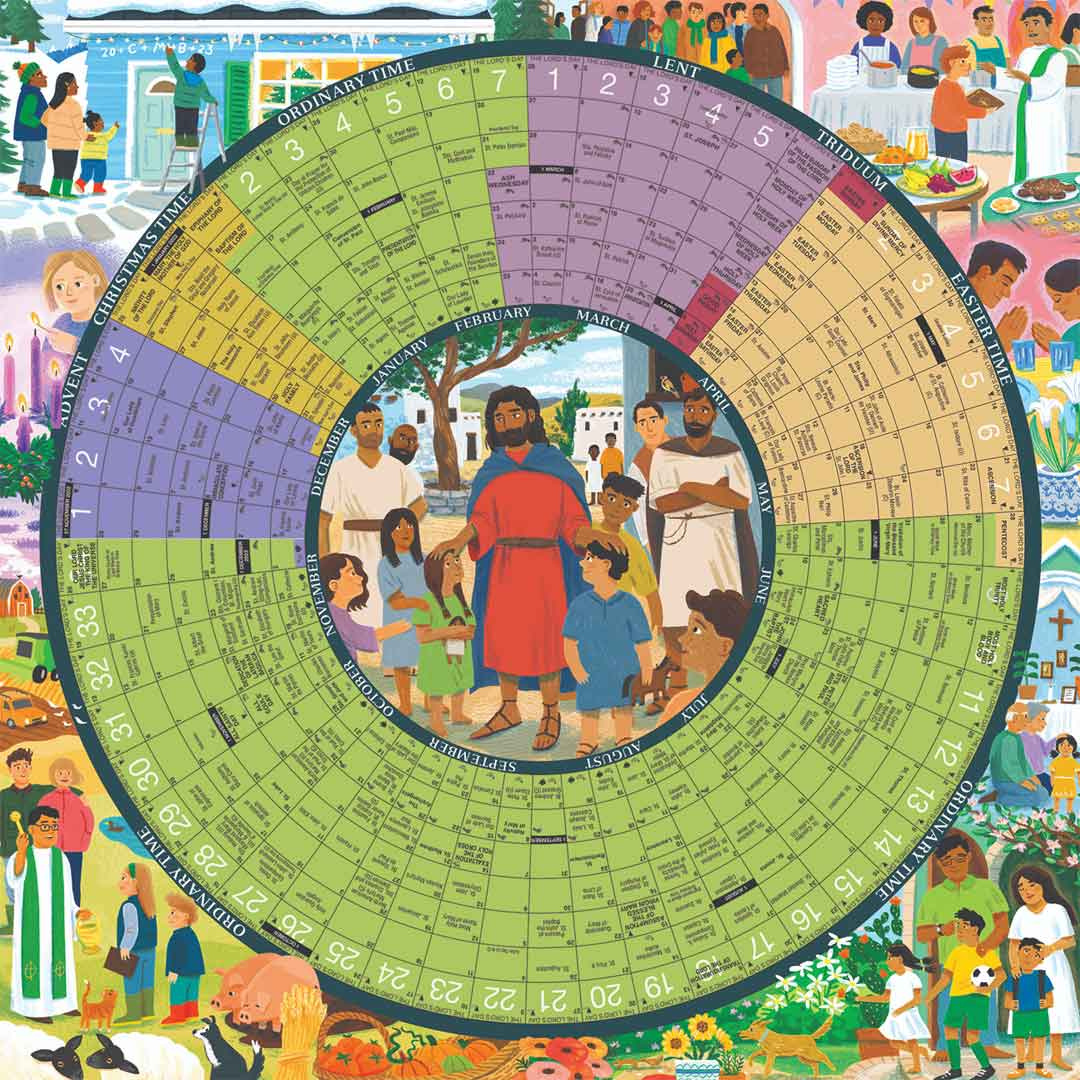 2026 Year Of Grace Liturgical Calendar Laminated Poster in Year of Grace Liturgical Calendar 2026