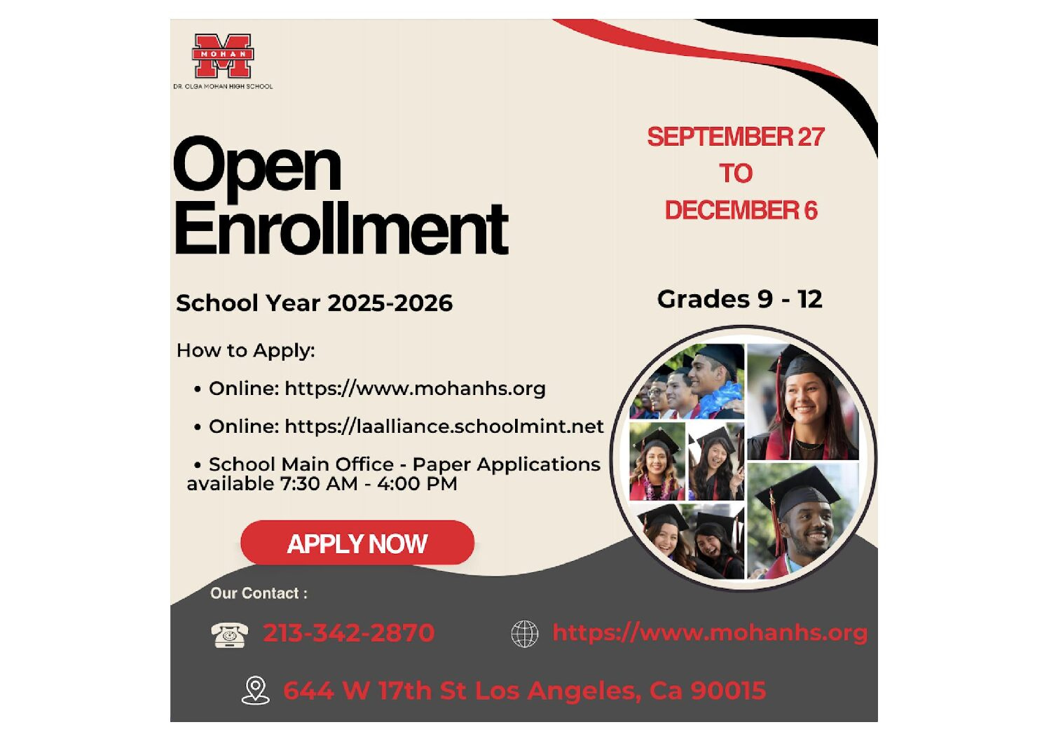 Alliance Dr. Olga Mohan High School regarding High School Enrollment 2026